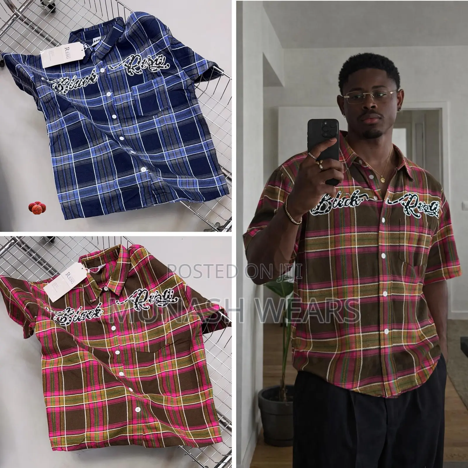 Denim Stripe Street Shirt M-3xl