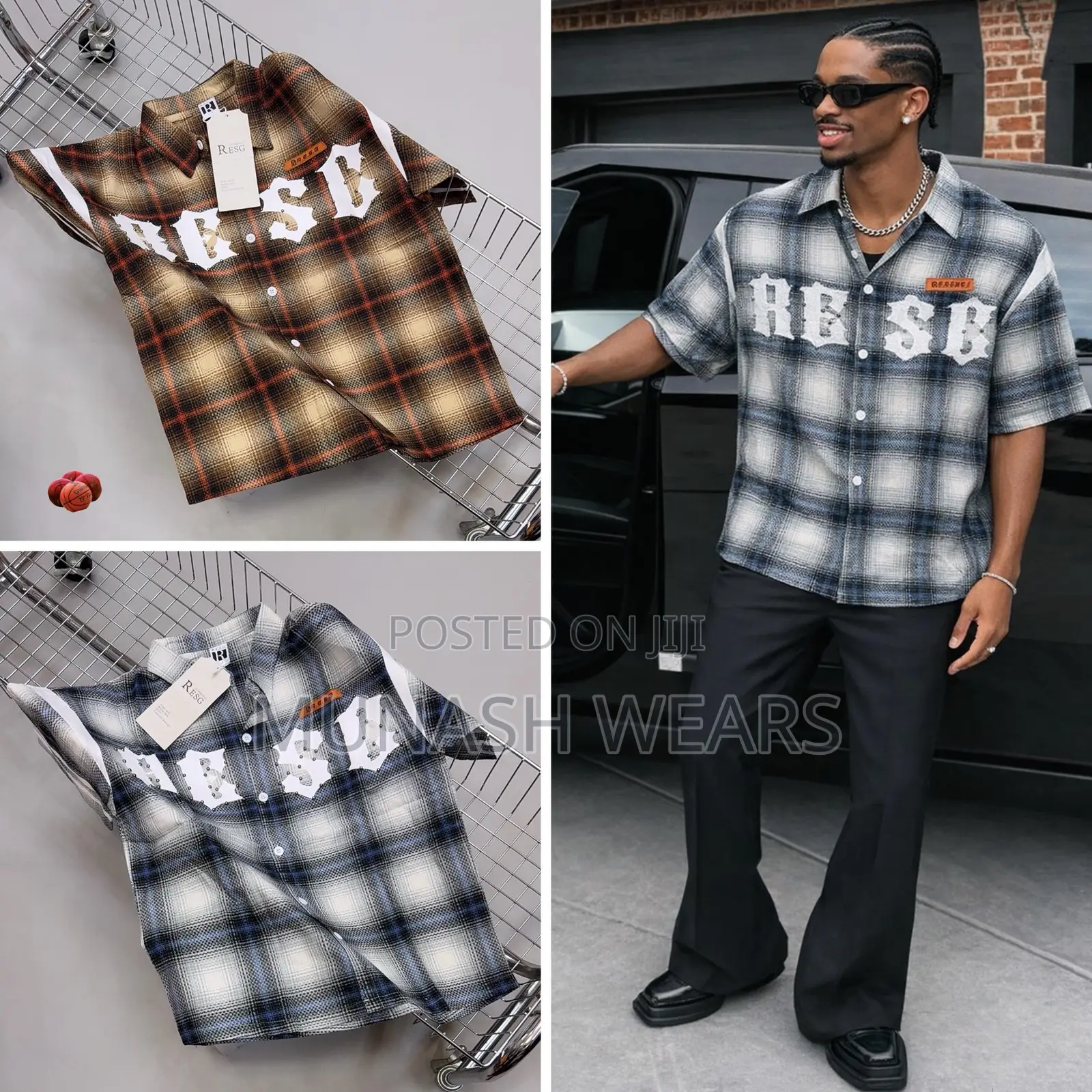 Denim Stripe Street Shirt M-3xl