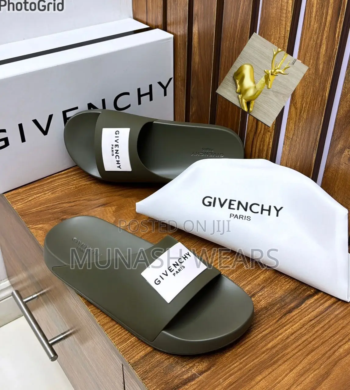 Givenchy Slide Available in Green and Black 40-46