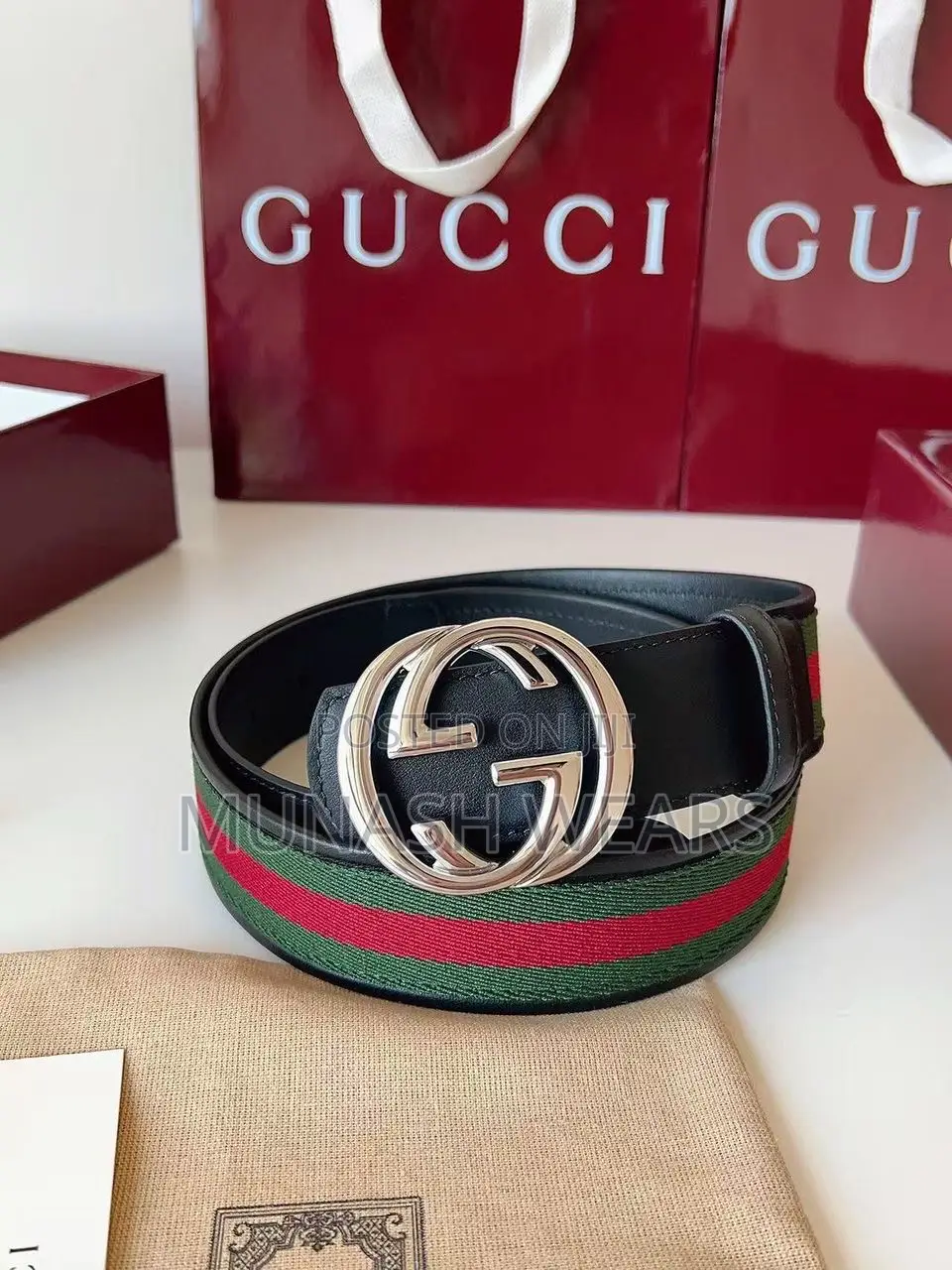 Original Gucci Leather Belt