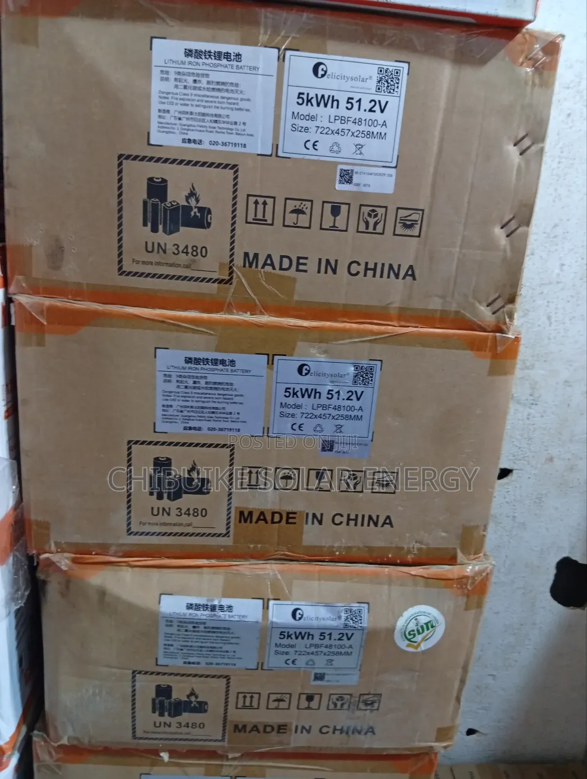 5kwh 51.2v Felicity Lithium Ion Batteries