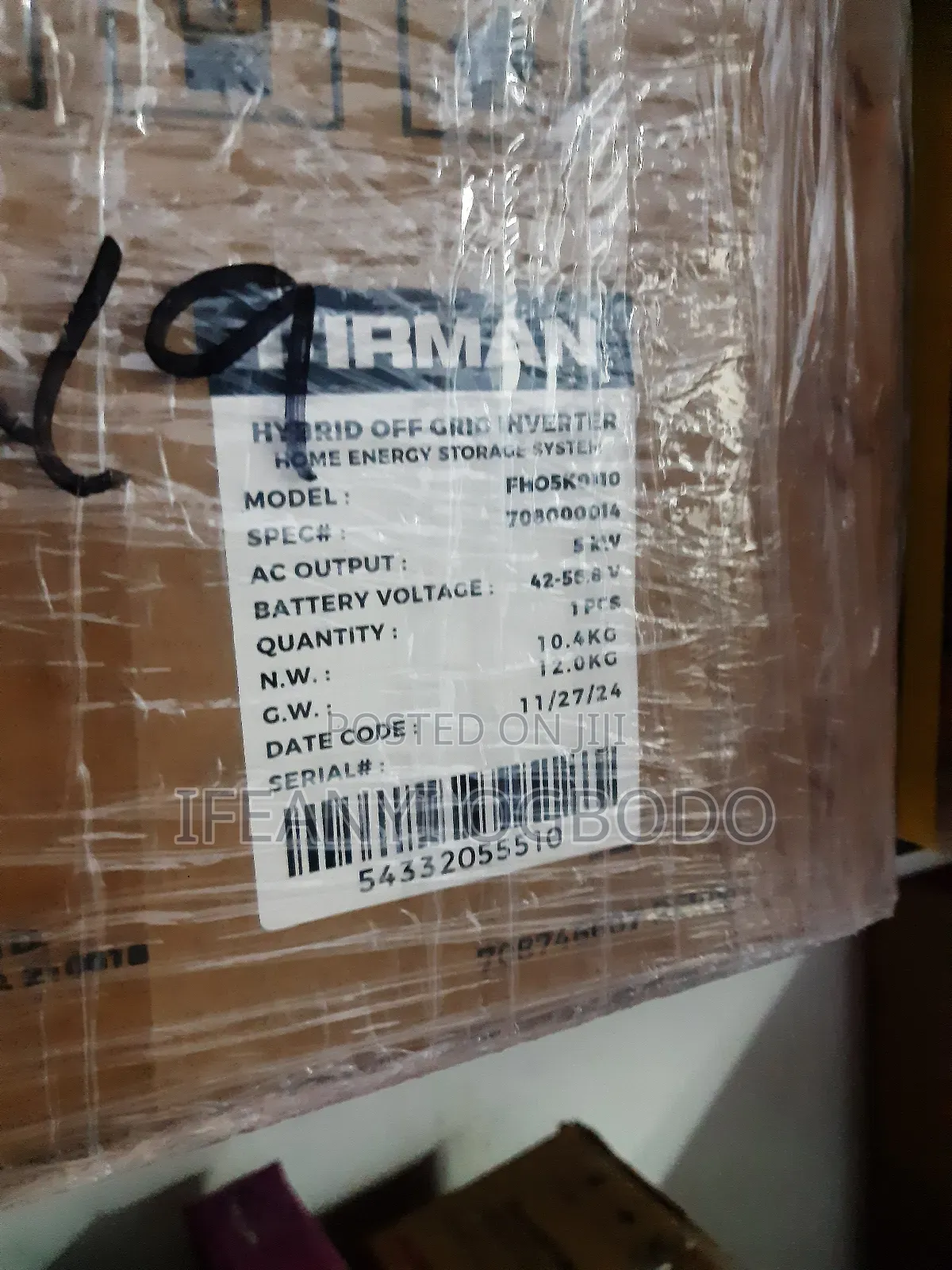 Fireman Solar Inverter 5kva 48v