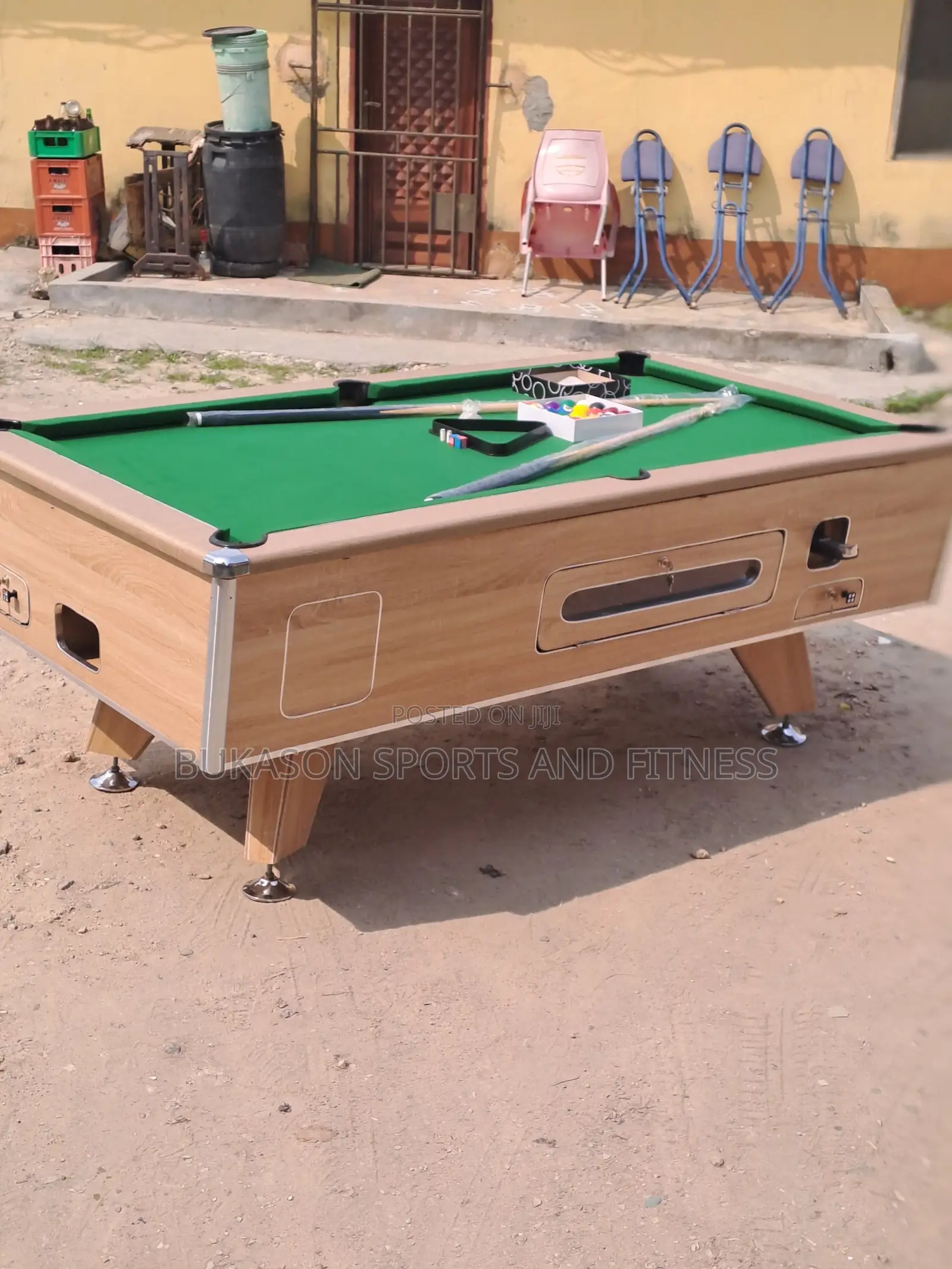 Newly Constructed Local Marble Snooker Board With Accessories