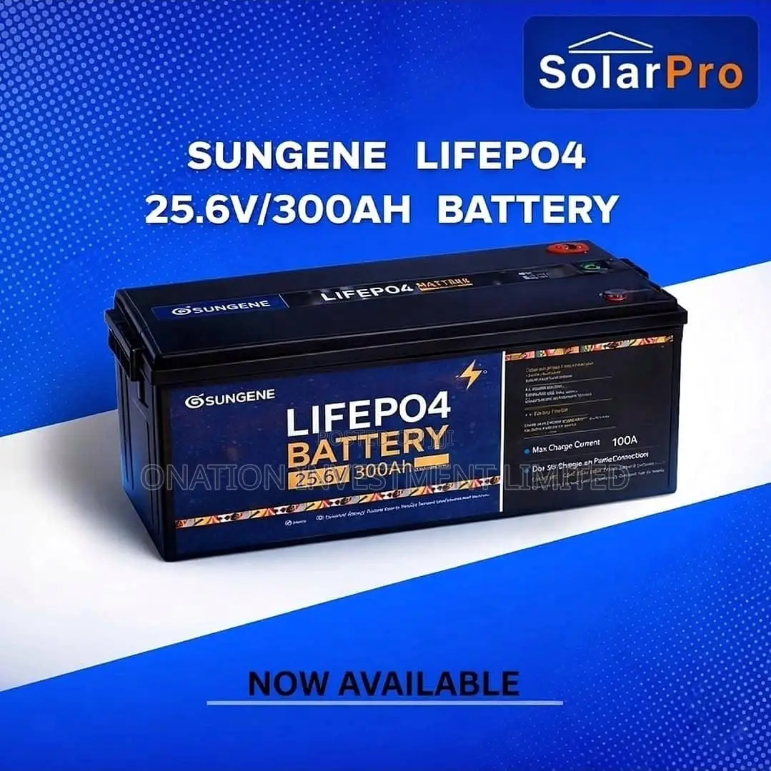 Sungene 300ah 25.6v Lithium Battery (7.68kwh) – Long Backup Power