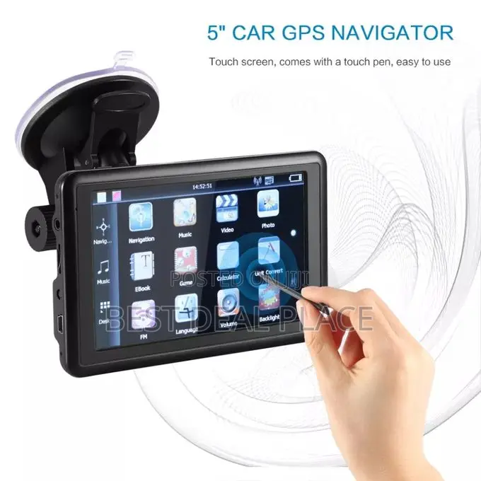 5 Inch Car GPS Navigator With Nigeria Newest Map