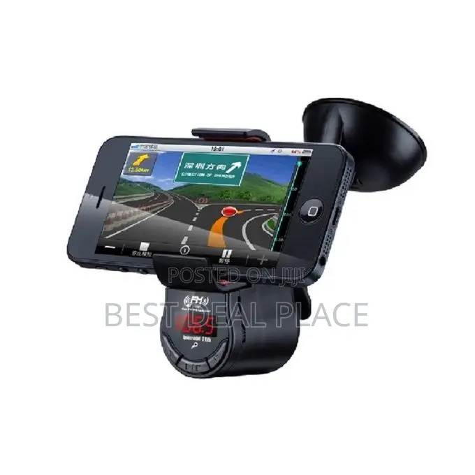 Car Phone Holder Fm Transmitter With Mp3 Player