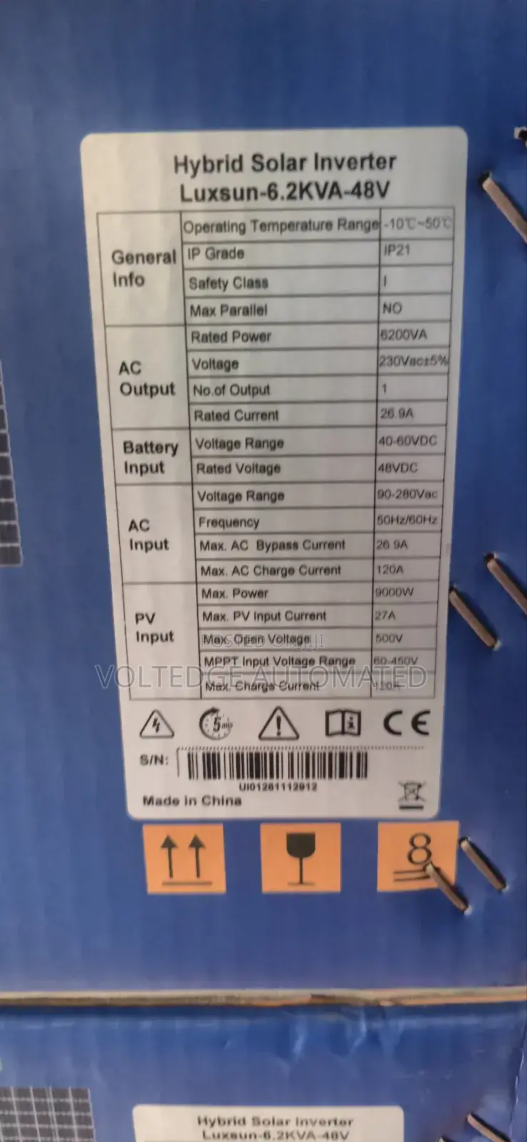 6.2kva 48v Luxsun Hybrid Inverter