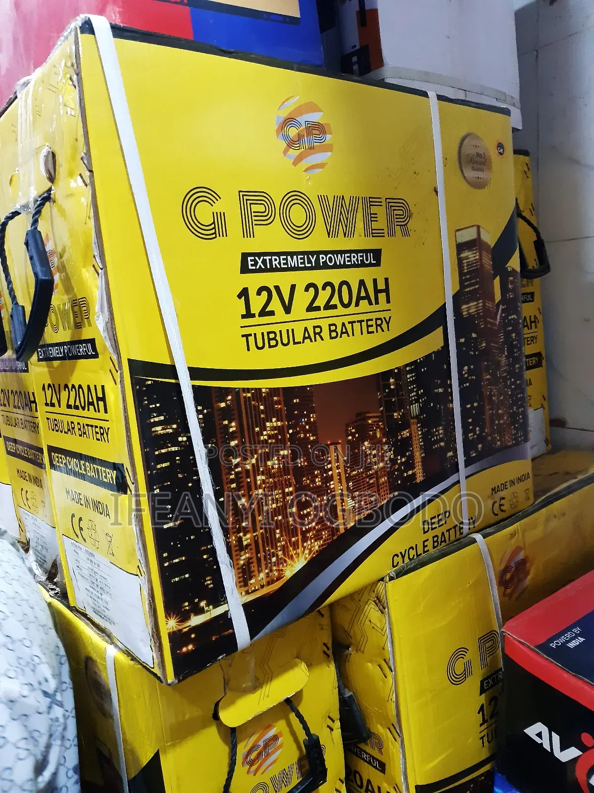 G Power Tubular Battery 220ah 12v