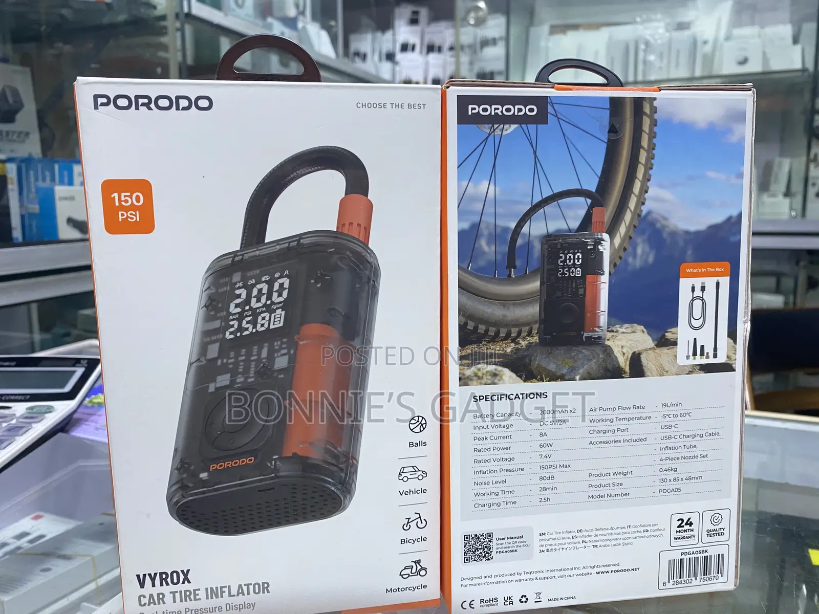 Porodo Vyrox Car Tire Inflator