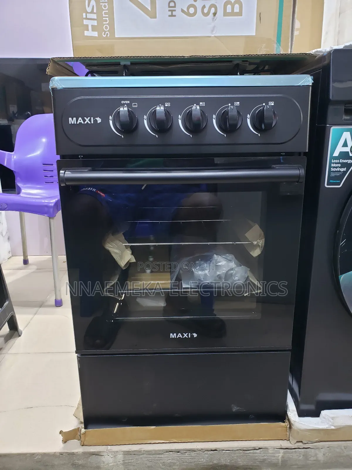 Maxi 50×50 4 Bunners Oven Standing Gas Cooker
