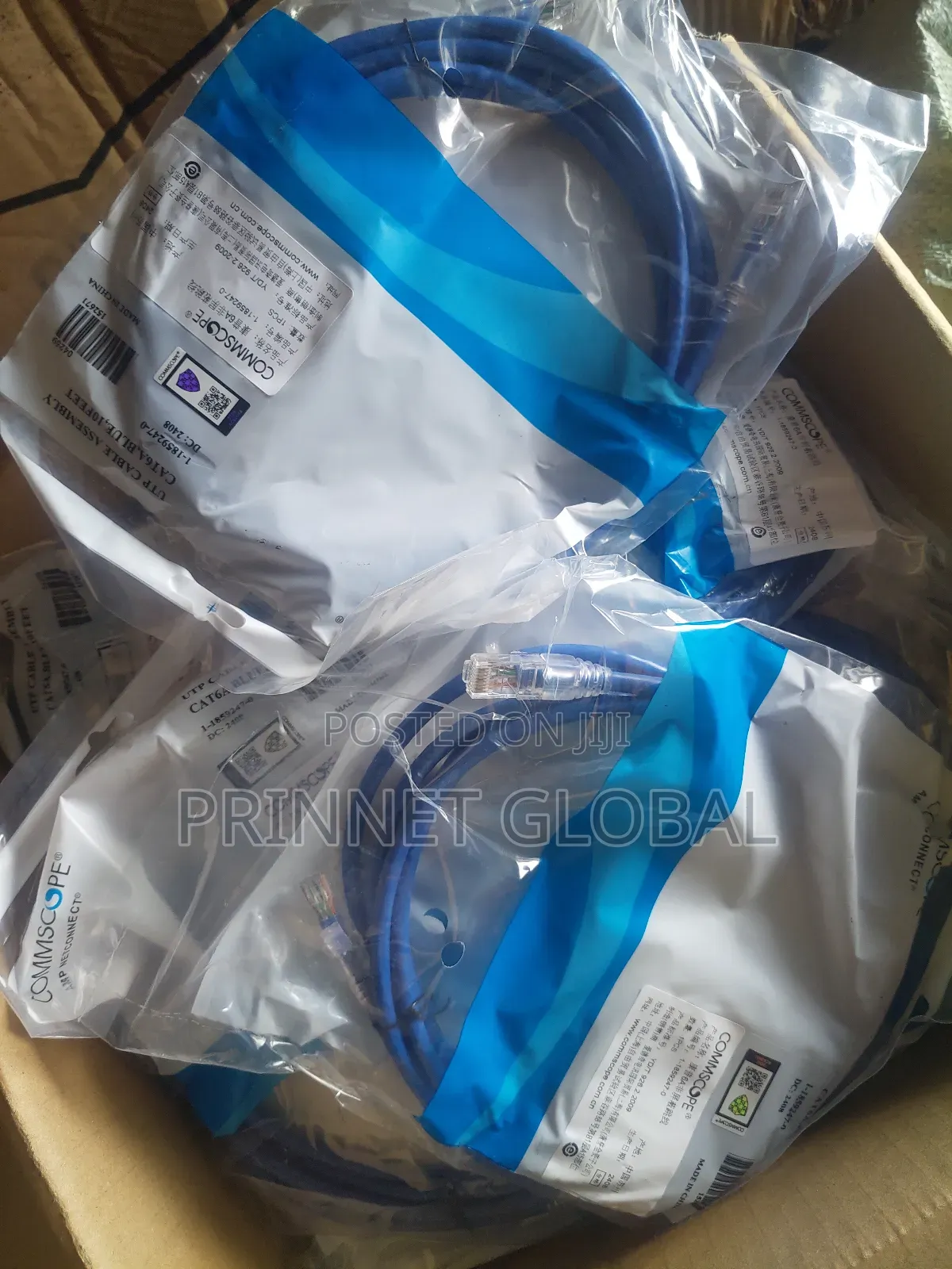 3 Meters Cat6a Commscope Patch Cord Blue Utp 10feet