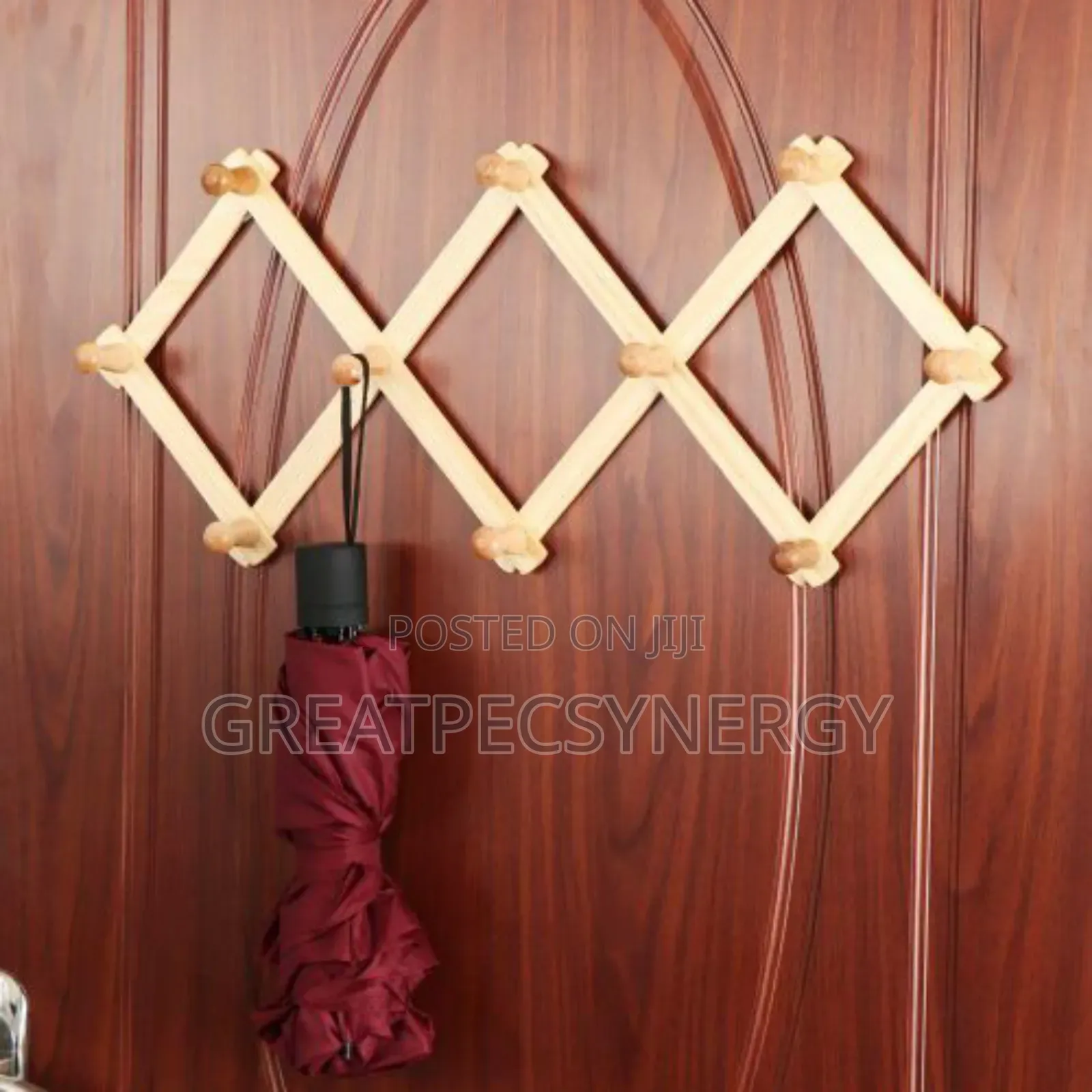 Wooden Adjustable Hanger - Bag and Hat Hanger