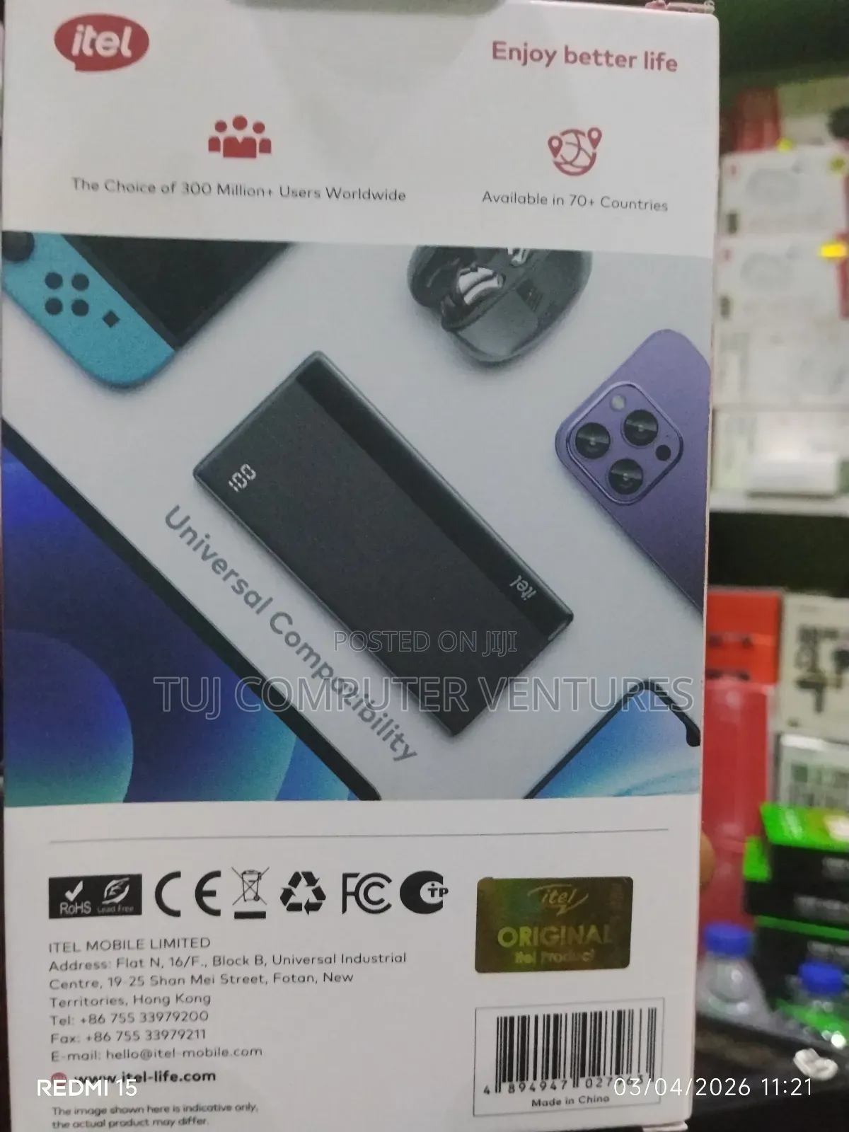 Itel 20000 Mah Power Bank