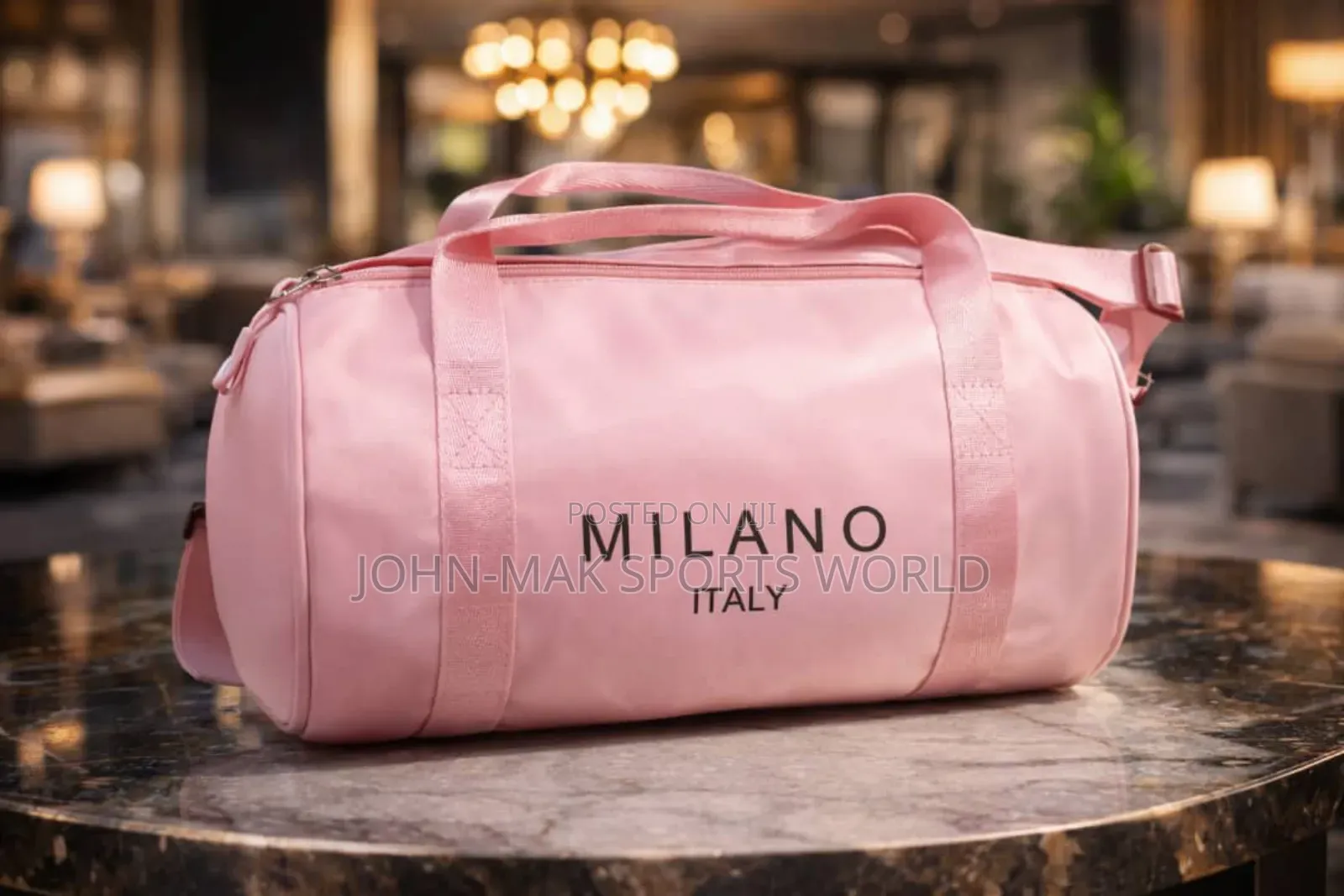 Pink Female Portable Gym Bags