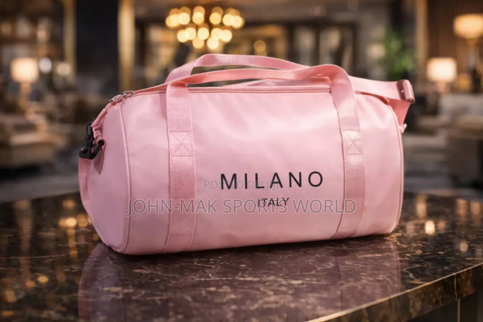 Pink Female Portable Gym Bags