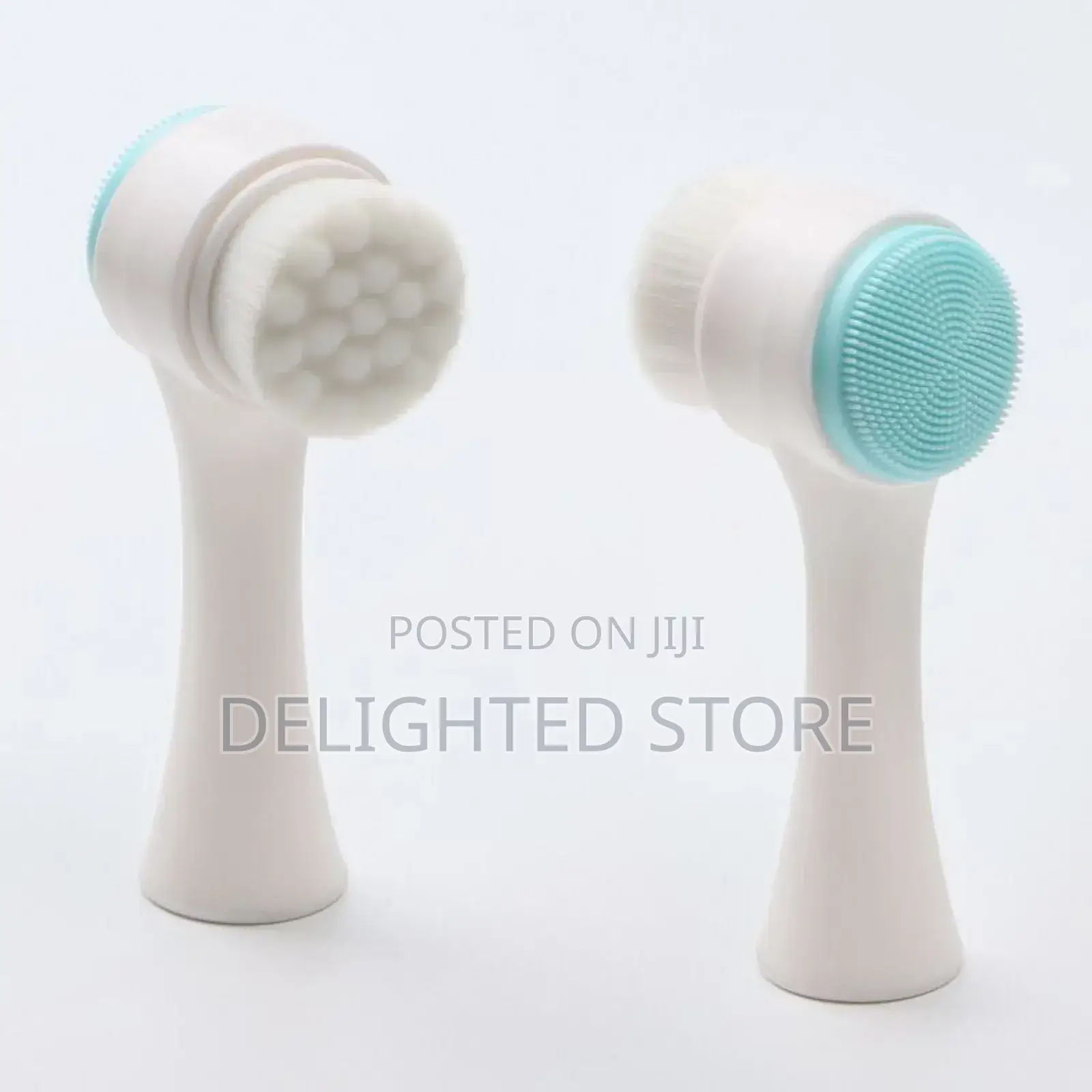 Double Sided 3d Manual Soft Silicone Facial Cleansing Brush