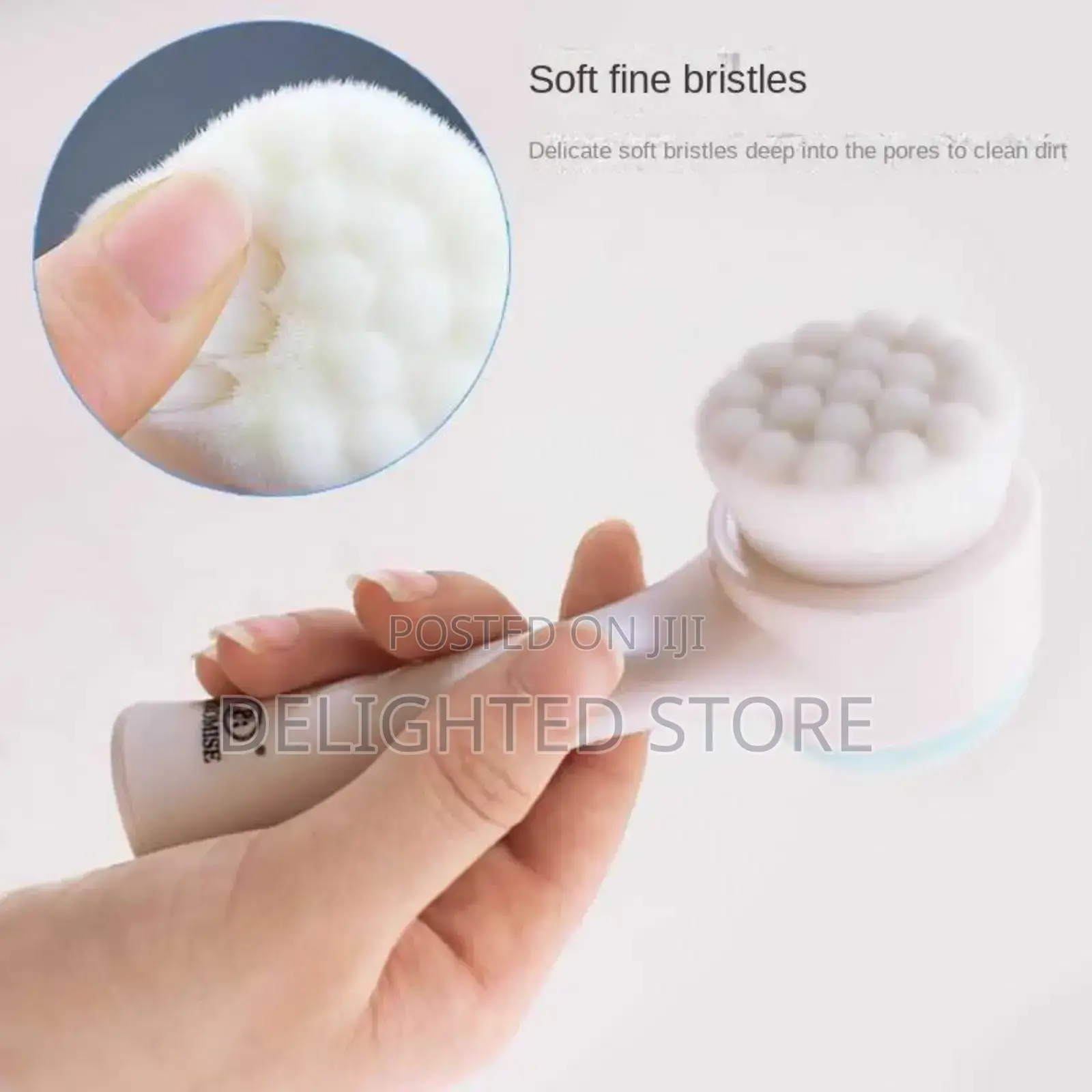 Double Sided 3d Manual Soft Silicone Facial Cleansing Brush
