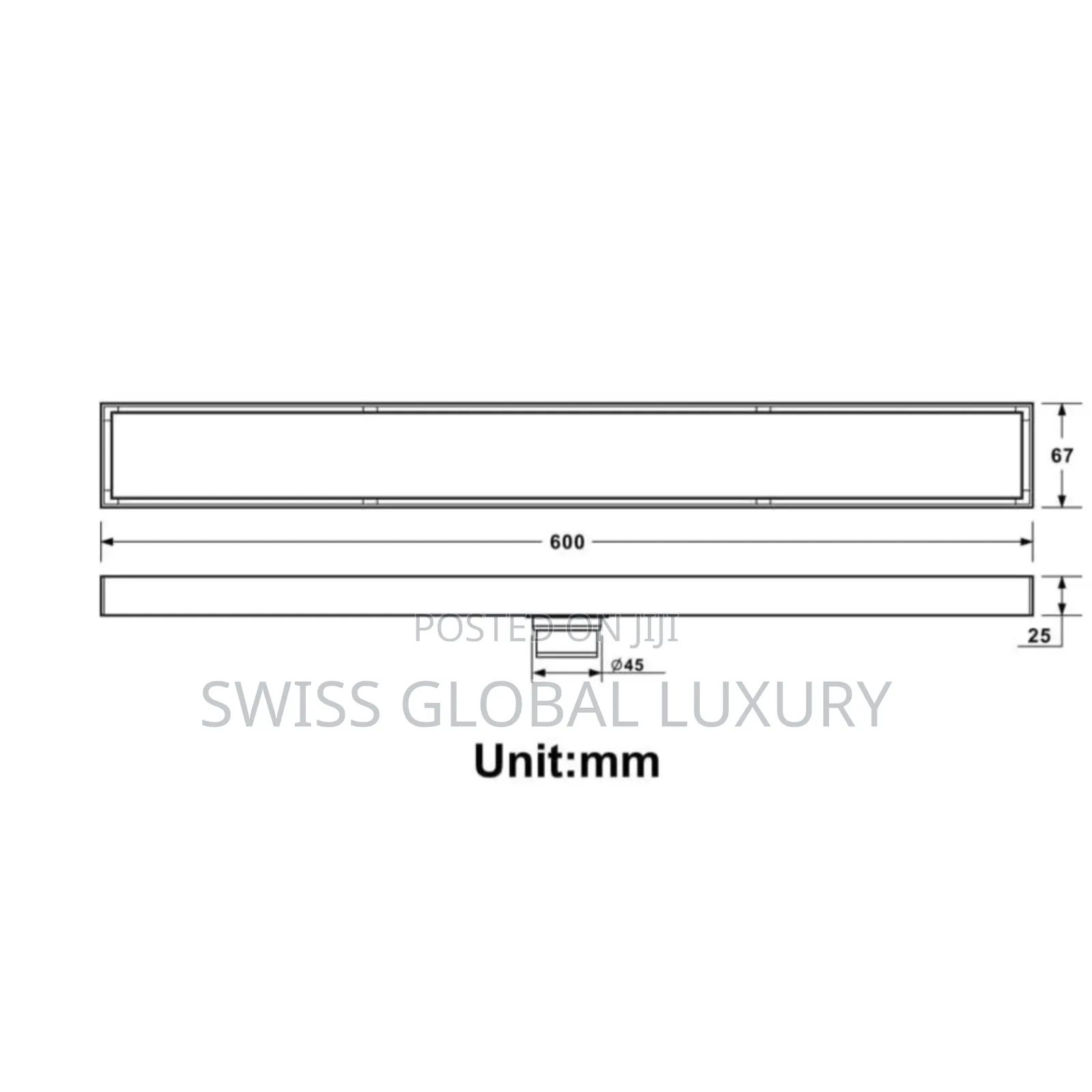 High Quality 60cm Tiles Inside Floor Drain