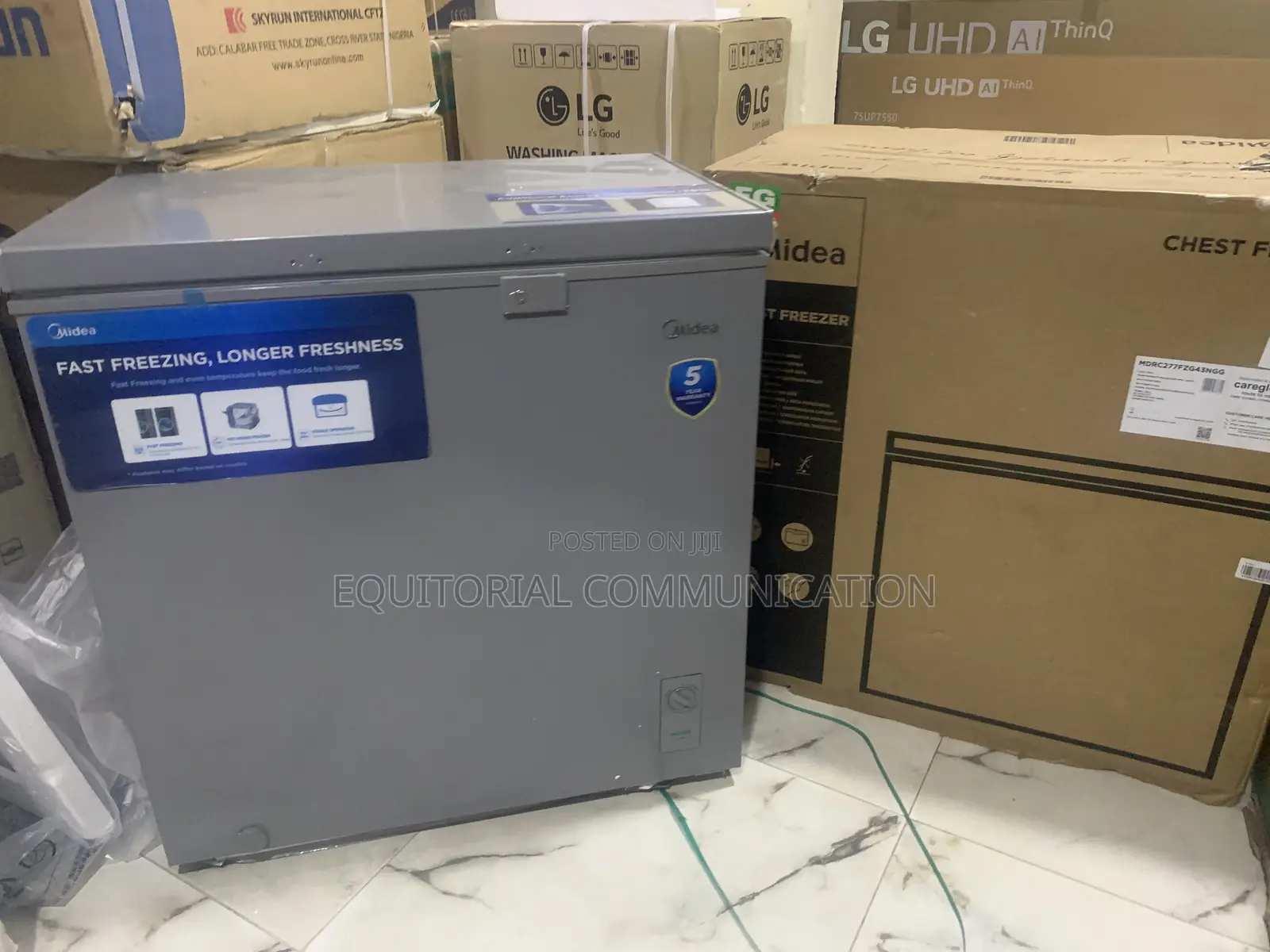 Midea 198l Chest Freezer for Meat Fish Storage