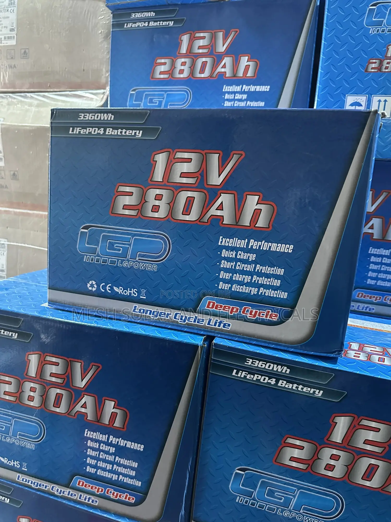 12v 280ah Deep Cycle Battery