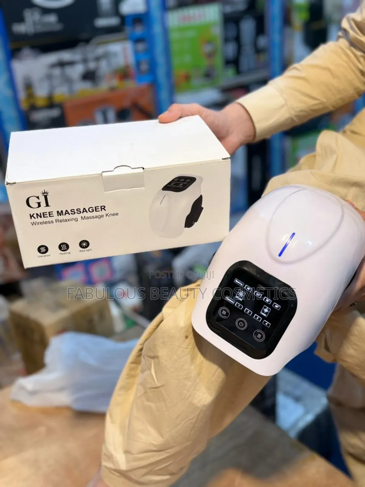 Knee Massager With Heat and Vibrating Rechargeable Cordless Massager