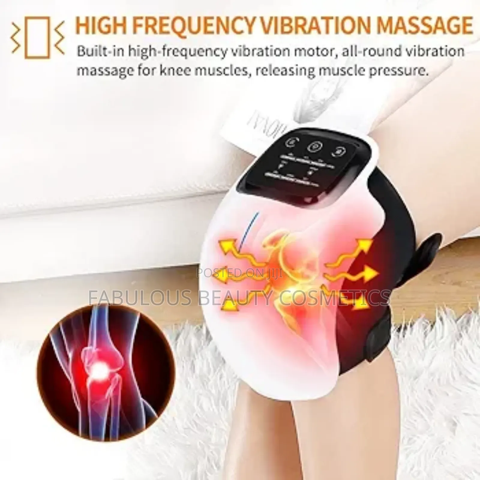 Knee Massager With Heat and Vibrating Rechargeable Cordless Massager