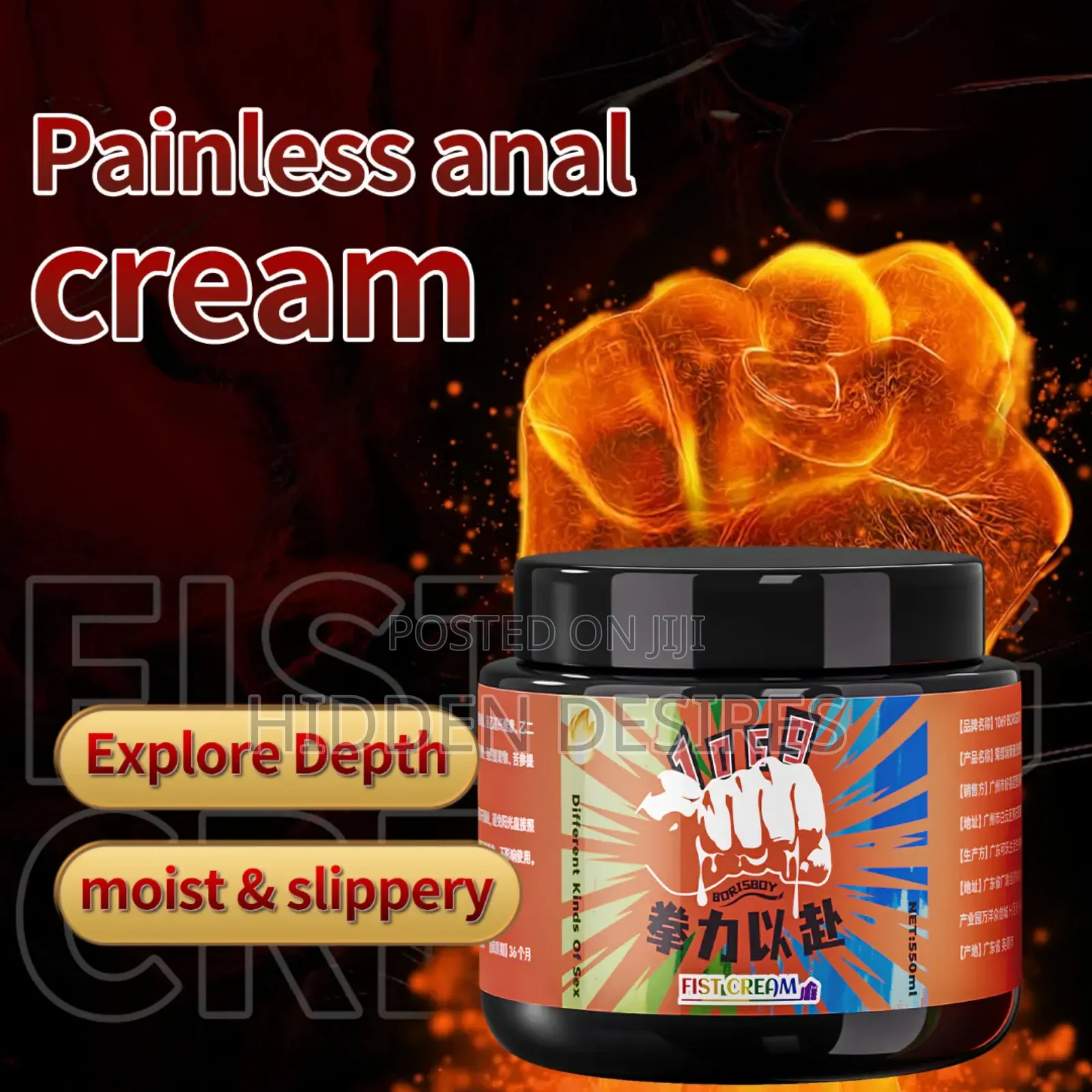Pain Relief Anal / Fisting Lubricant- Heating/ Warming
