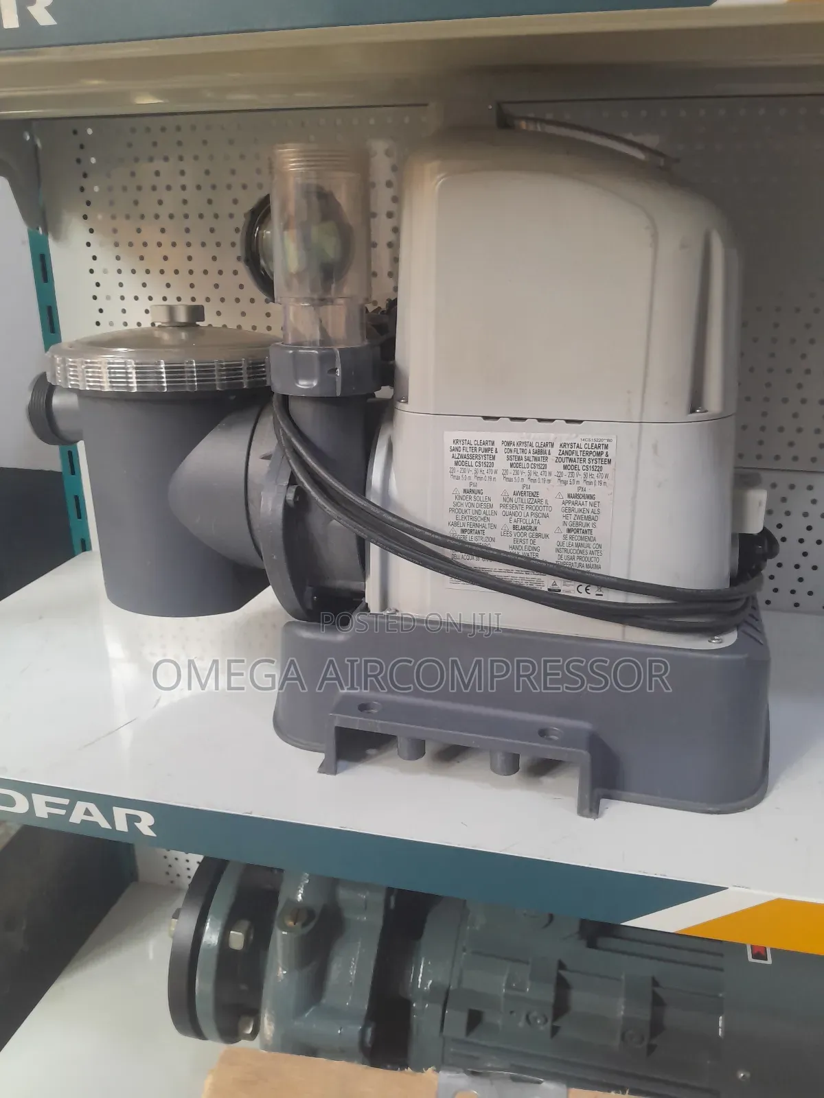 Intex Krystal Clear Cartridge Filter Pump for Above-Ground Pools.