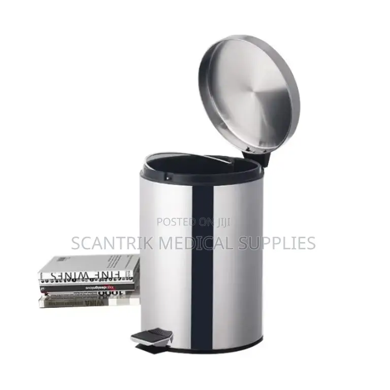 Elegant Stainless Steel Trash Bin Pedal for Modern Homes