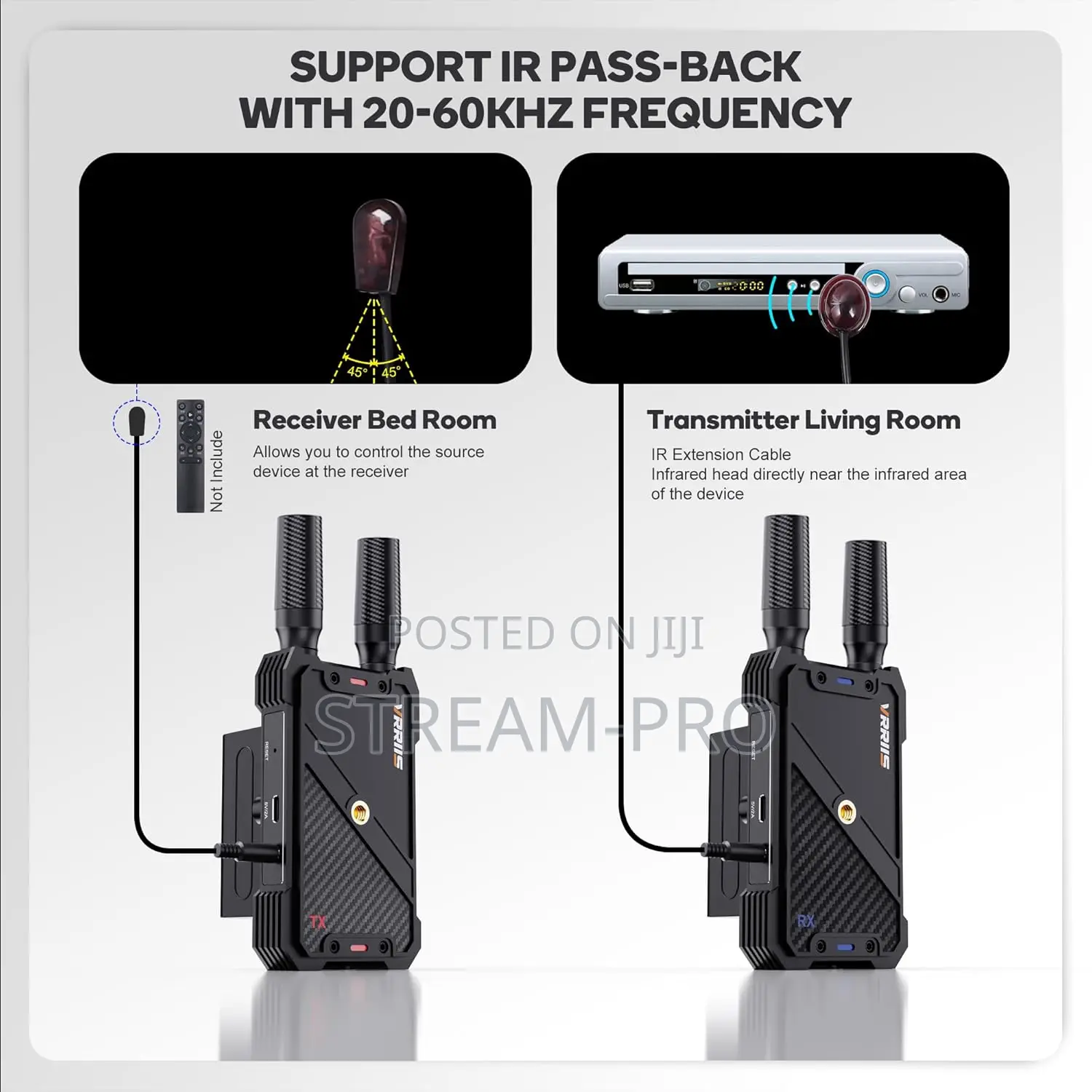 Virris Fh Wireless Hdmi Transmitter and Receiver 300m