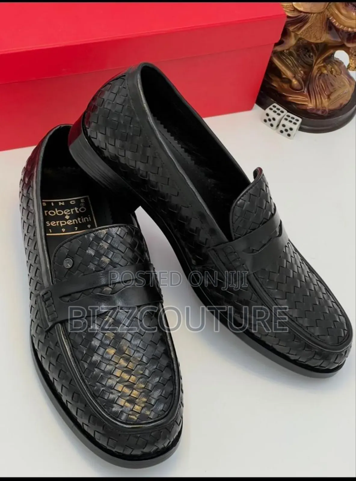 Original Italian Roberto Serpentine Loafers Available in Store