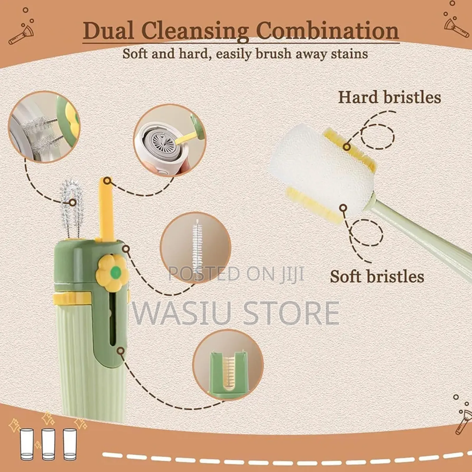 5-in-1 Bottle Brush Cleaner Set