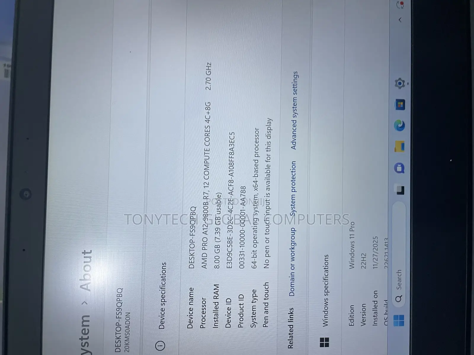 Laptop Lenovo ThinkPad A475 8GB AMD SSD 256GB