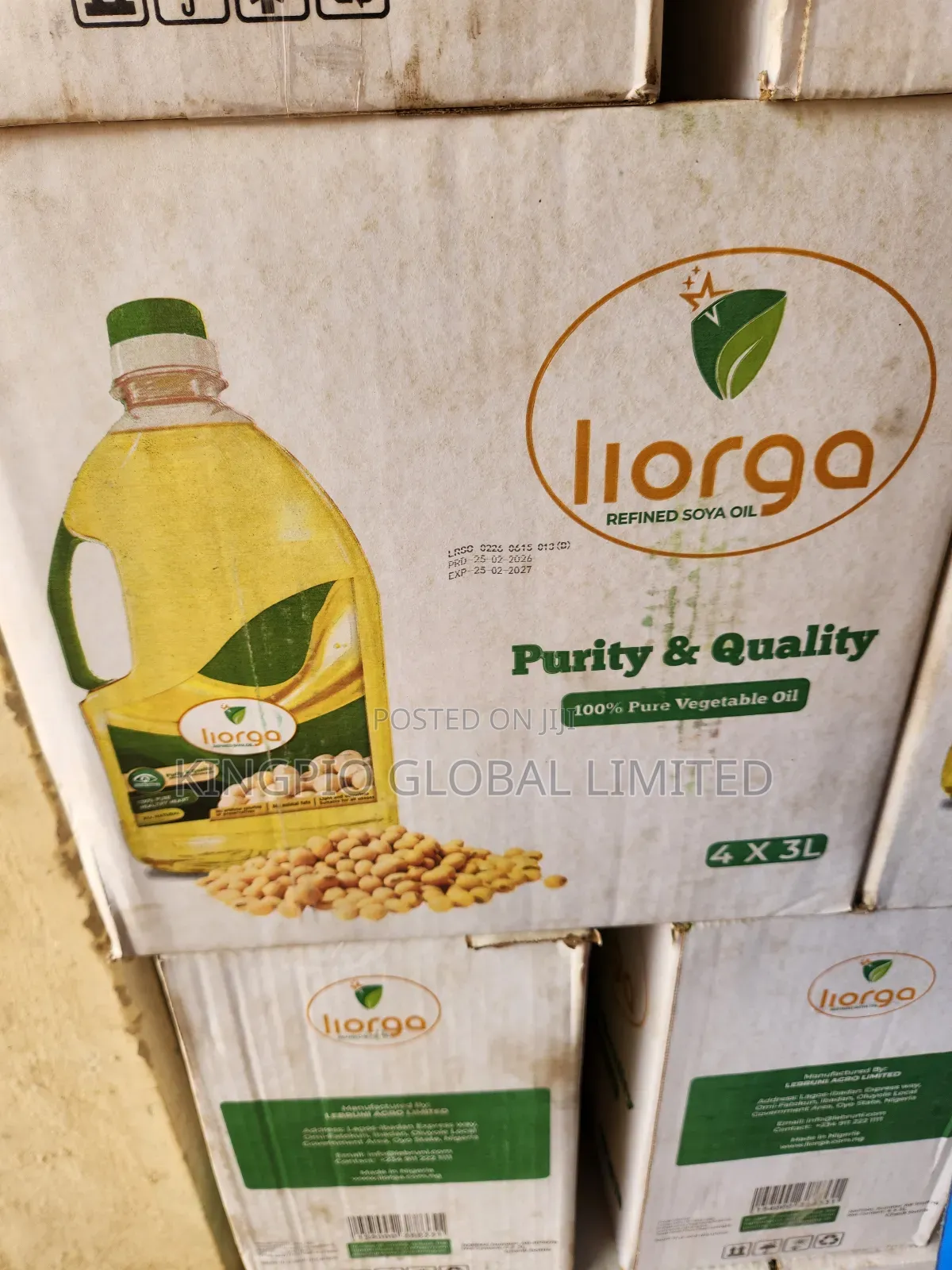 3l Liorga Soya Oil
