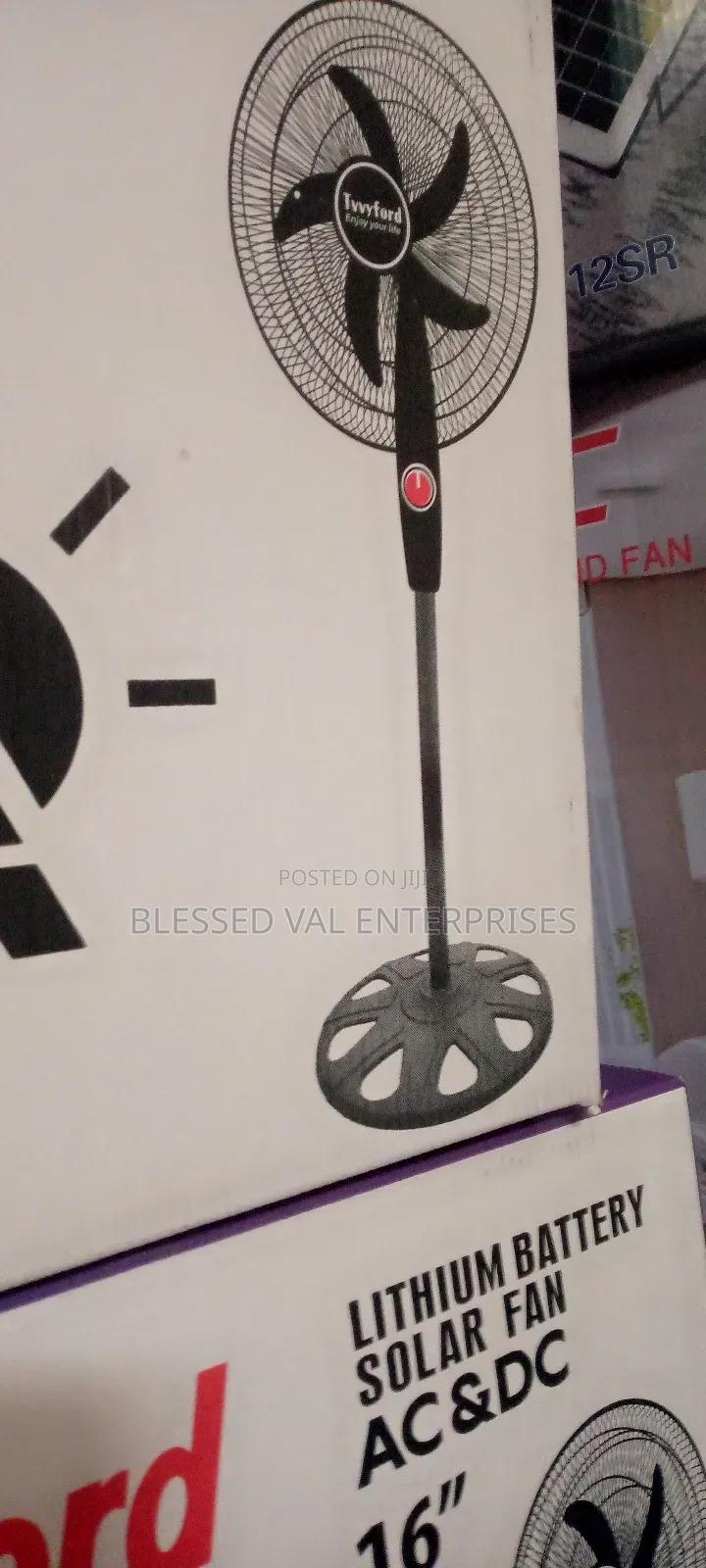 16 Inches Solar Rechargeable Stand Fan