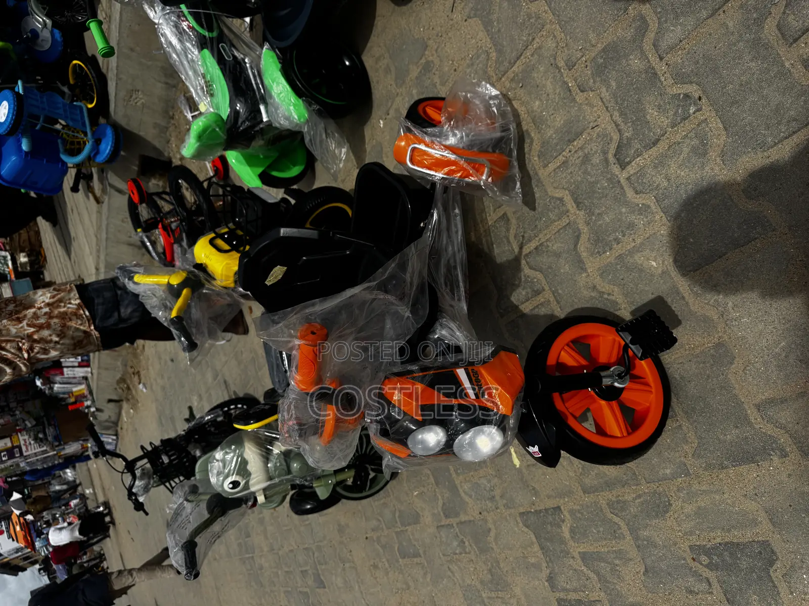 Three-Wheeled Pedal-Powered Ride-on Bicycle for Toddlers.