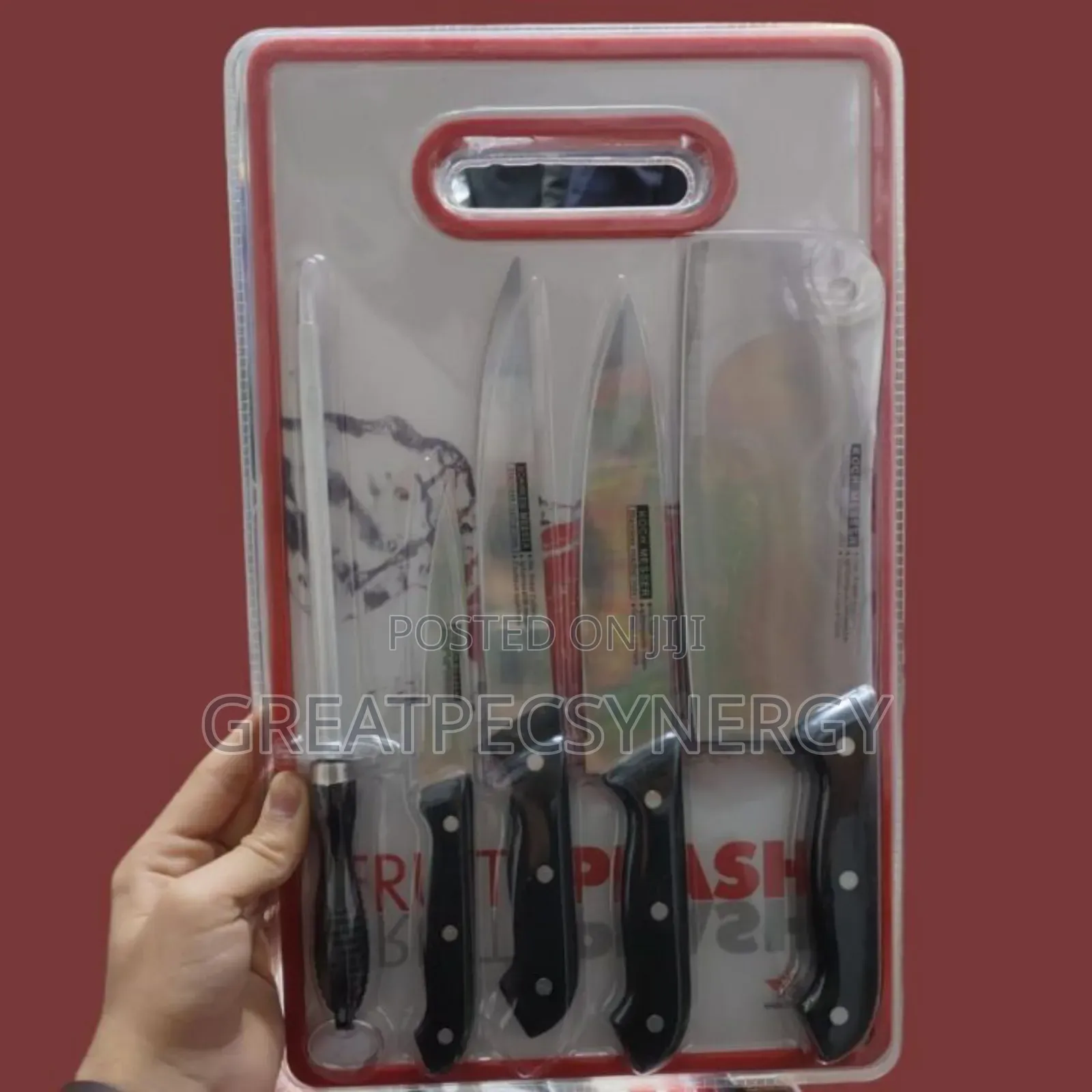 5 in One Knife Set With Chopping Board