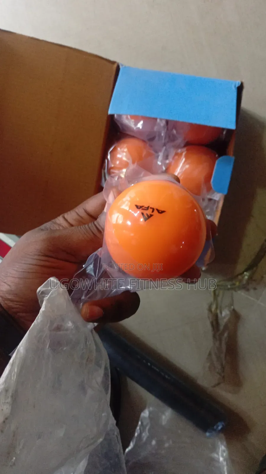 Orange Alfa Brand Table Tennis Balls,