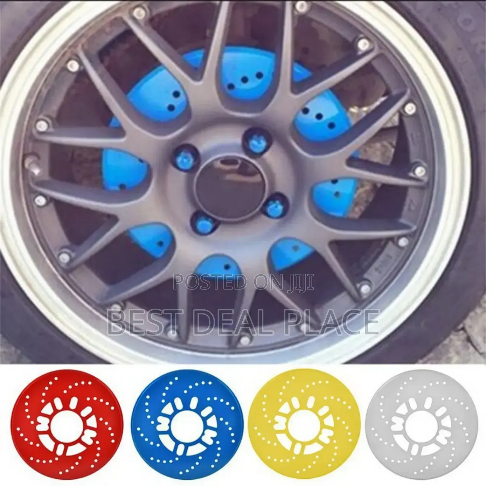 Sport Brake Disc Cover – Stylish Car Wheel Upgrade 2pcs Set Blue