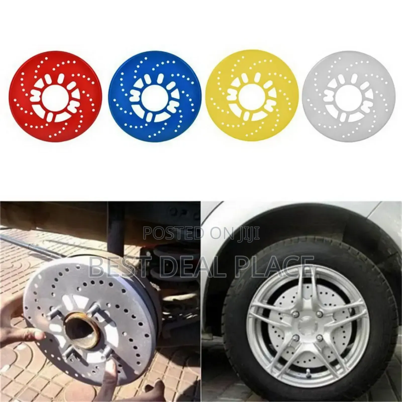 Sport Brake Disc Cover – Stylish Car Wheel Upgrade 2pcs Set Blue