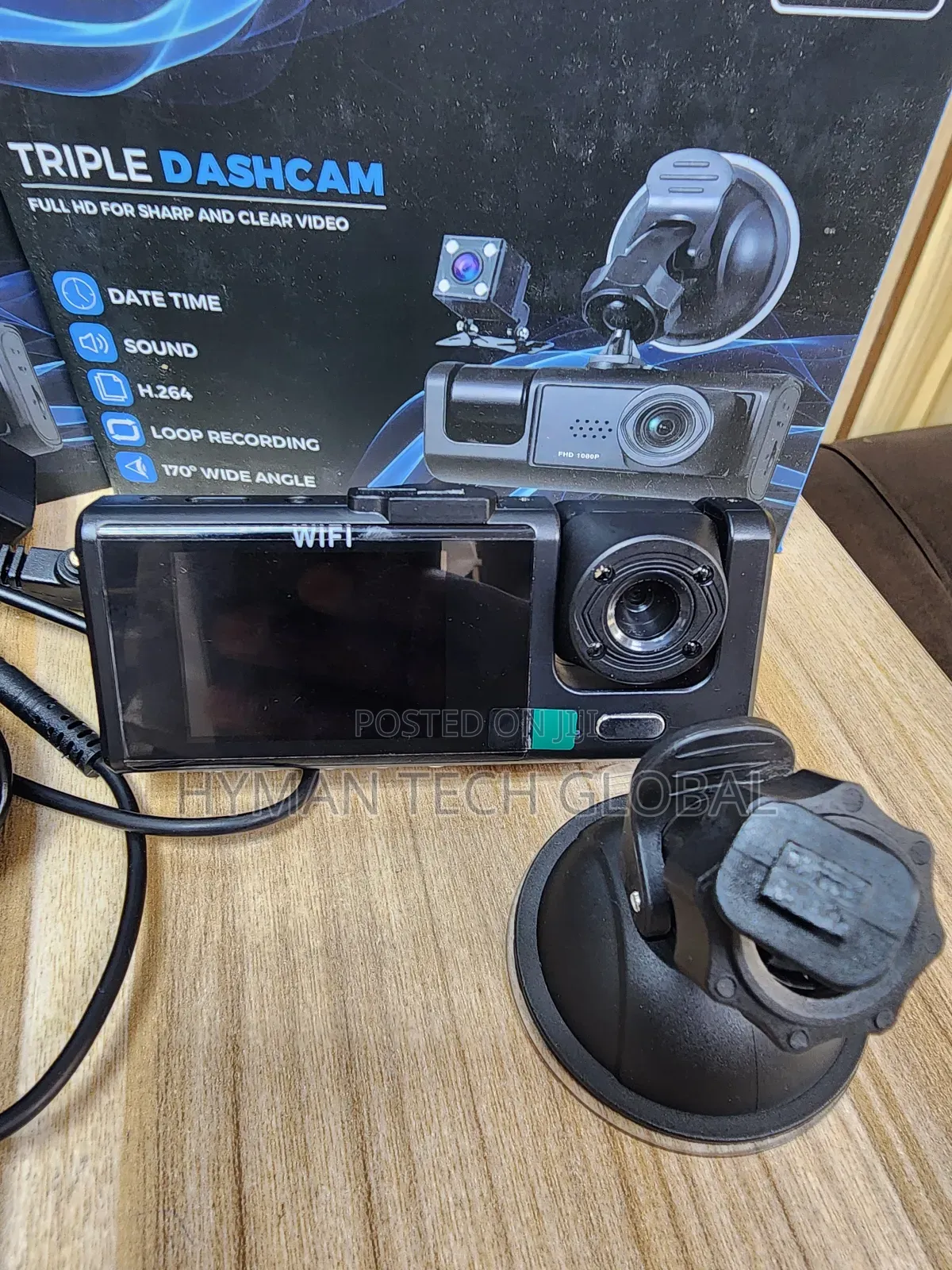Car DVR Dash Cam Hd Dash Camera Three Way Lens Video Recorder