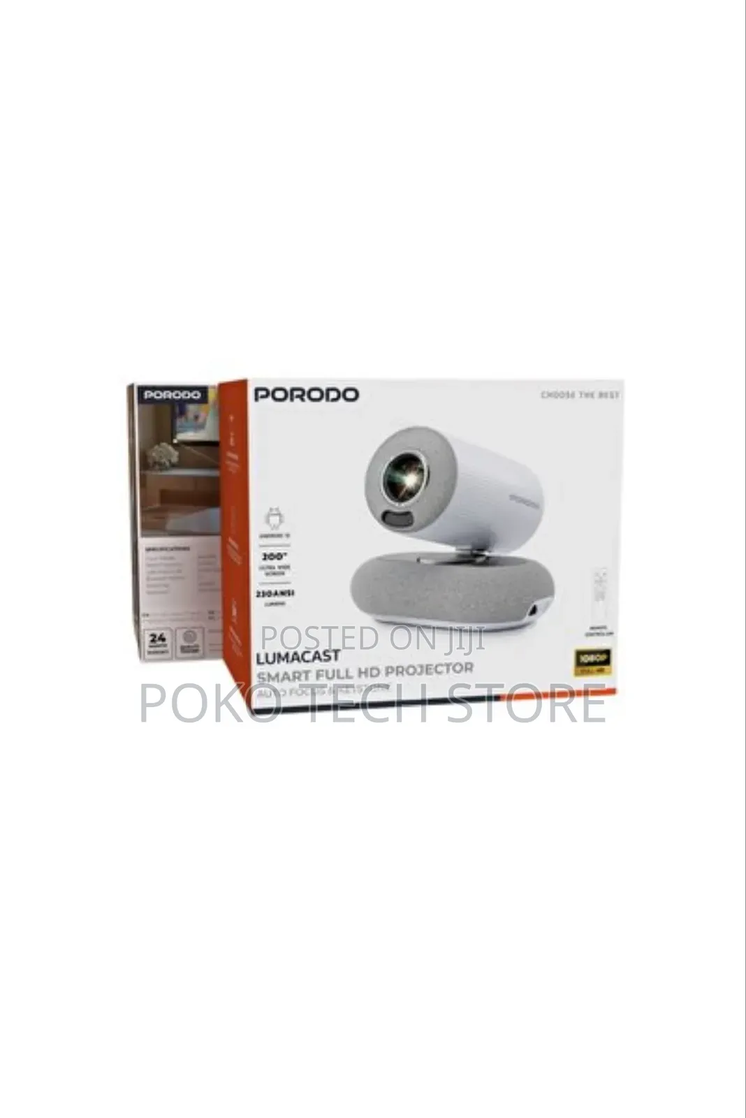 Porodo Lumacast Smart Full Hd Projector
