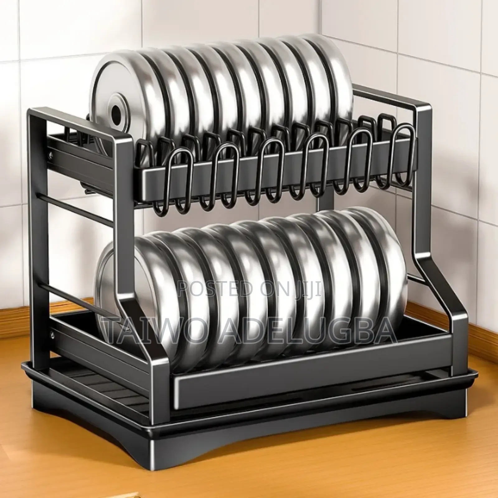 Plate Rack With Drainer and Cup Holder