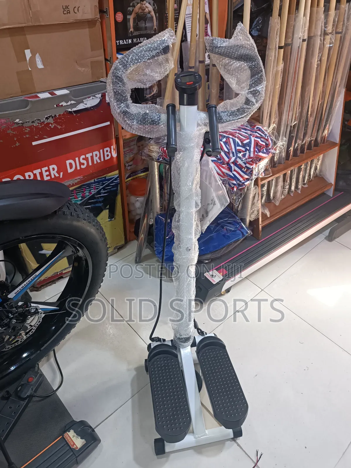 Standing Stepper With Resistant Band