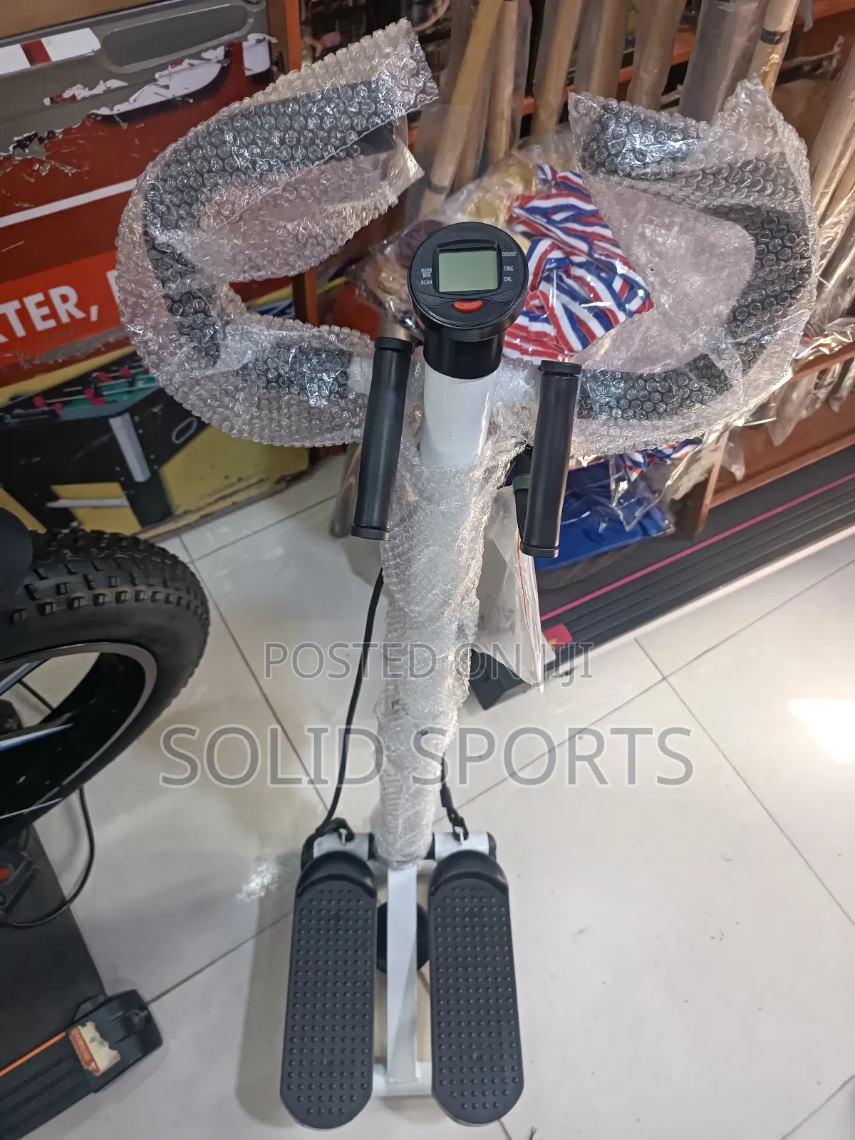 Standing Stepper With Resistant Band