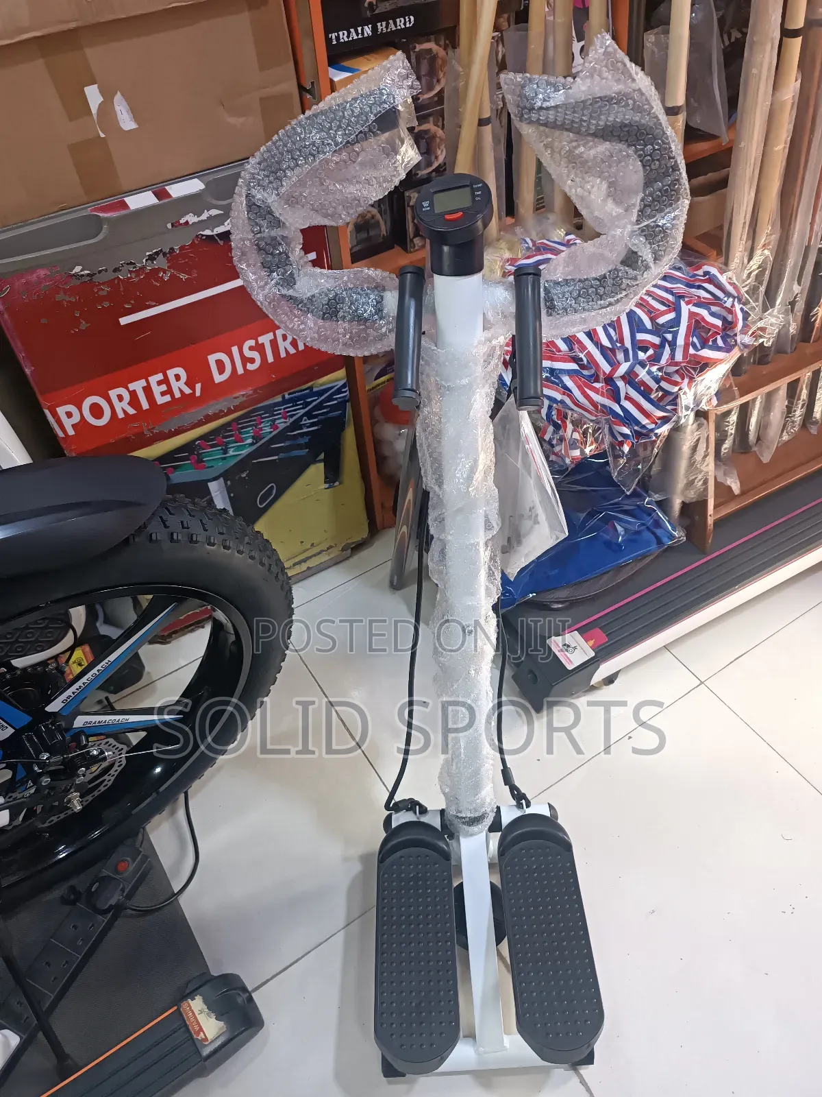 Standing Stepper With Resistant Band