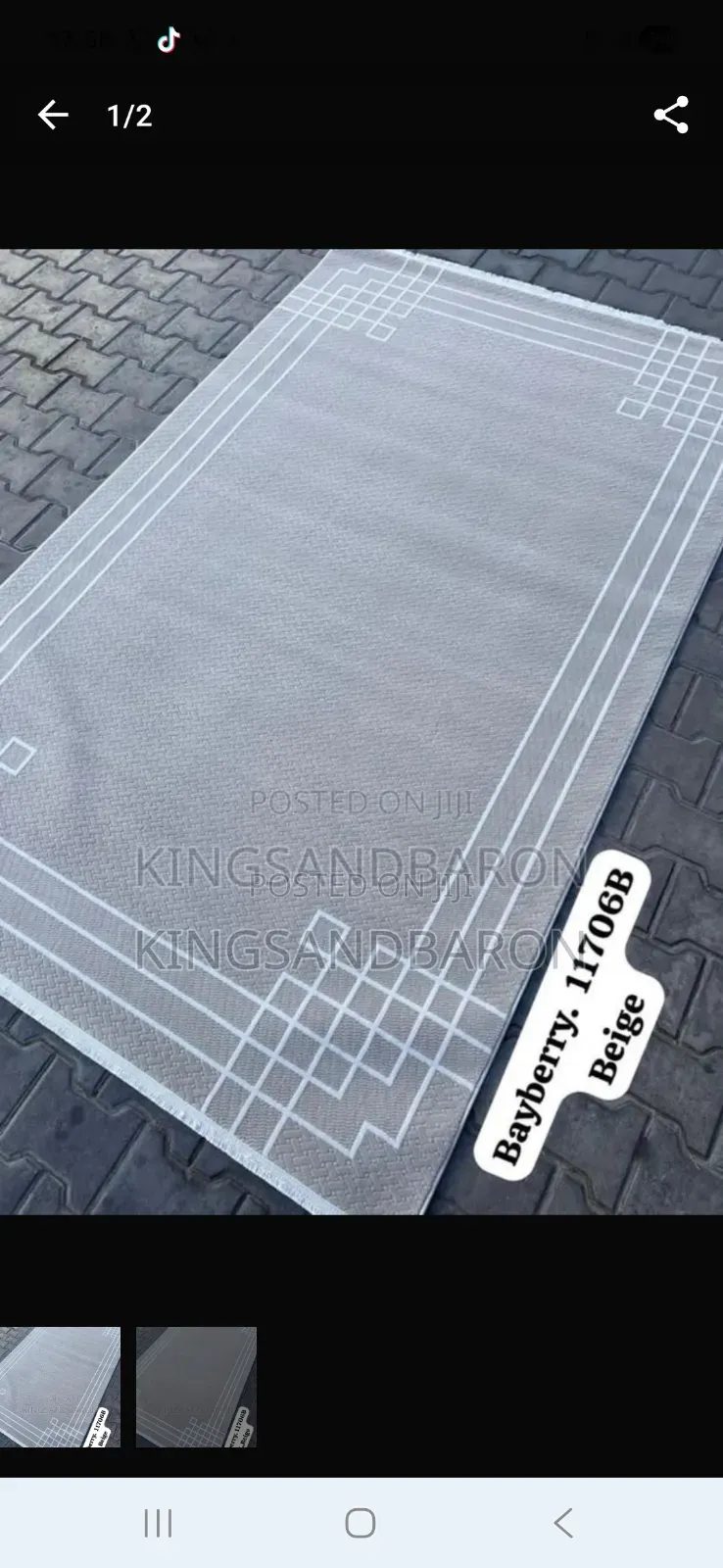 7x10fts D Beige and Beige Turkish Center Rug