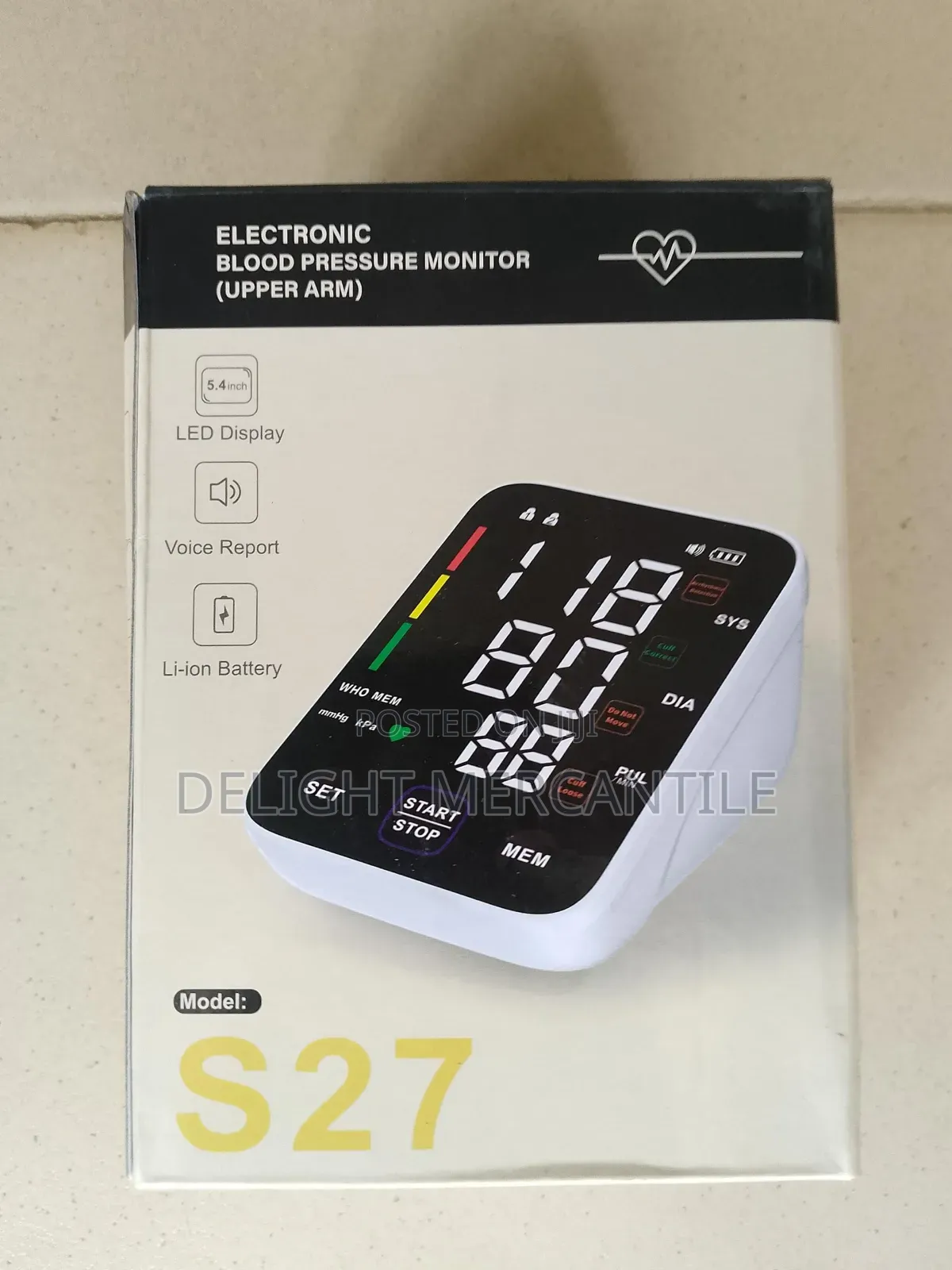 Rechargeable Bp Blood Pressure Monitor Machine