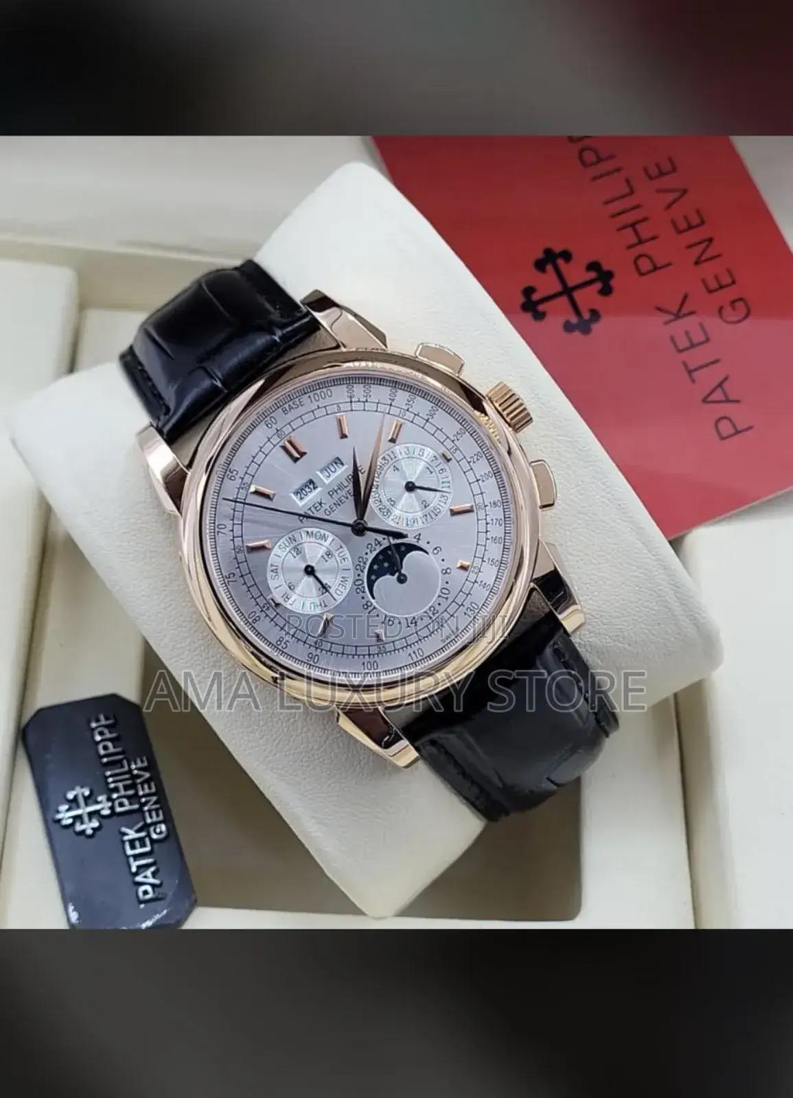 Patek Philippe Genuine Leather Luxury Designer Wristwatches