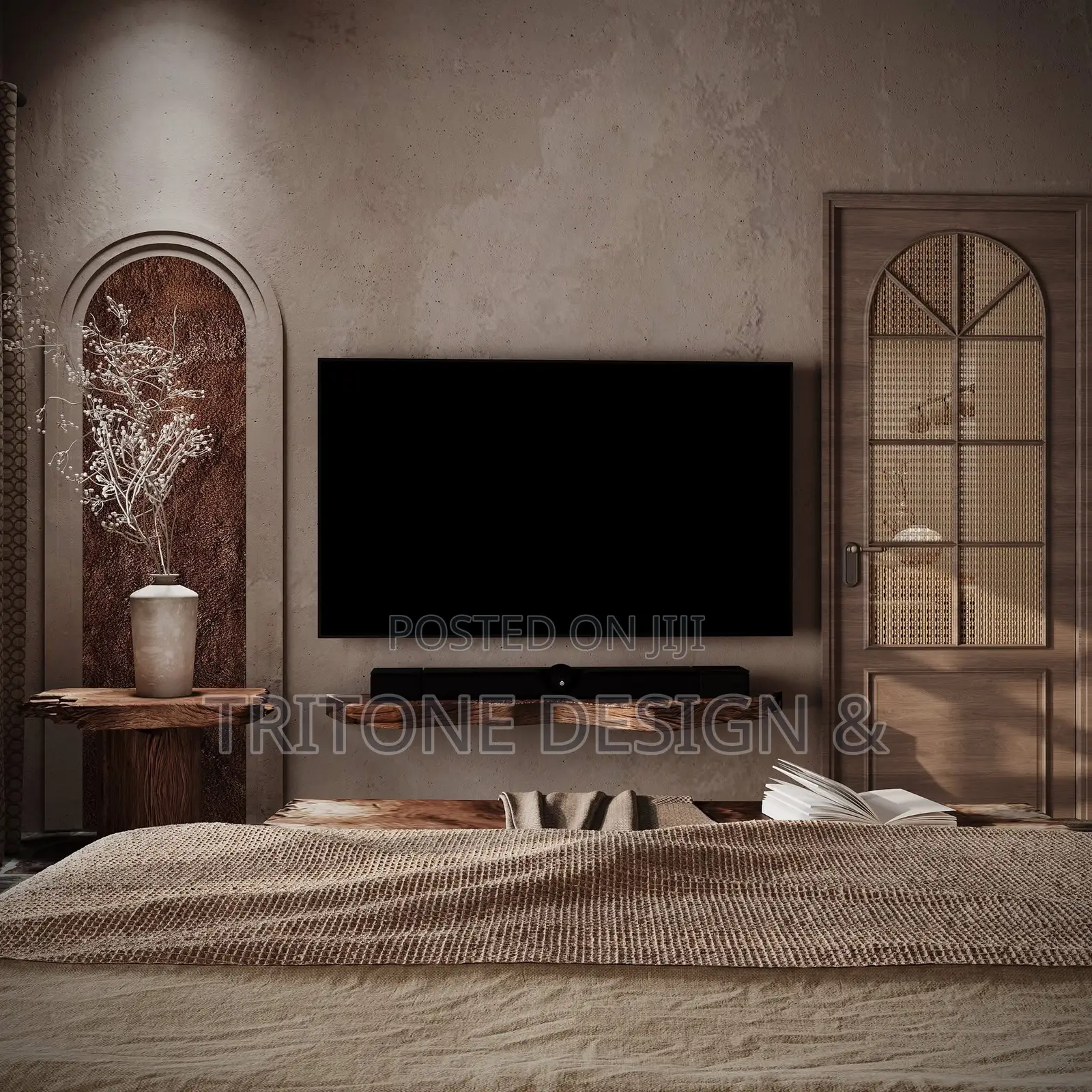 Rustic Hotel Interior Suite